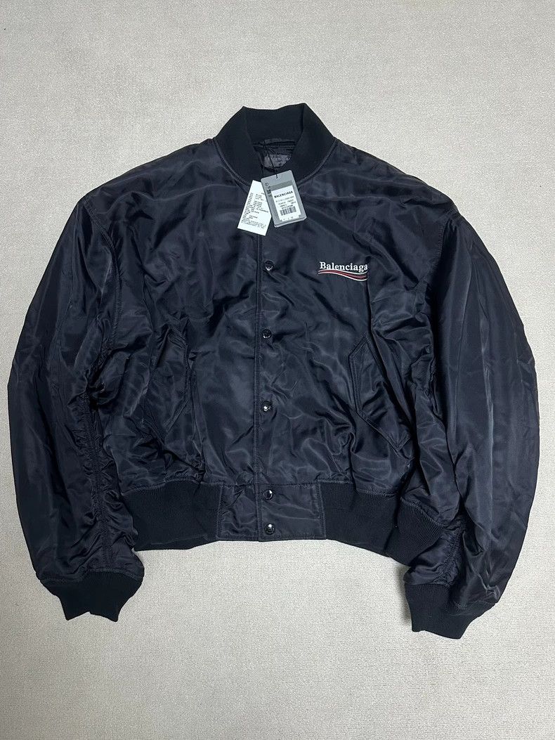Balenciaga Balenciaga Embroidered Bomber Jacket 24ss Size US L / EU 52-54 / 3 - 1 Thumbnail