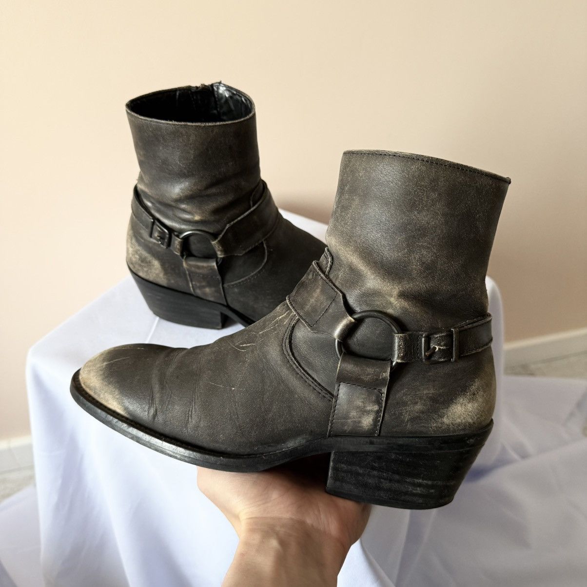 Dirk Bikkembergs Balenciaga Style Combat Biker Boots Avantgarde Guidi Vibe Size US 9 / IT 39 - 7 Thumbnail