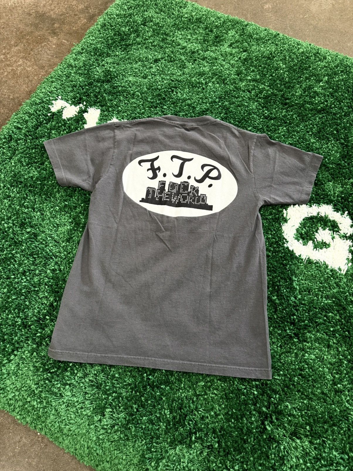 Fuck The Population FTP Fuck The World Skyline Logo Tee Grey Sz. Medium Size US M / EU 48-50 / 2 - 1 Thumbnail