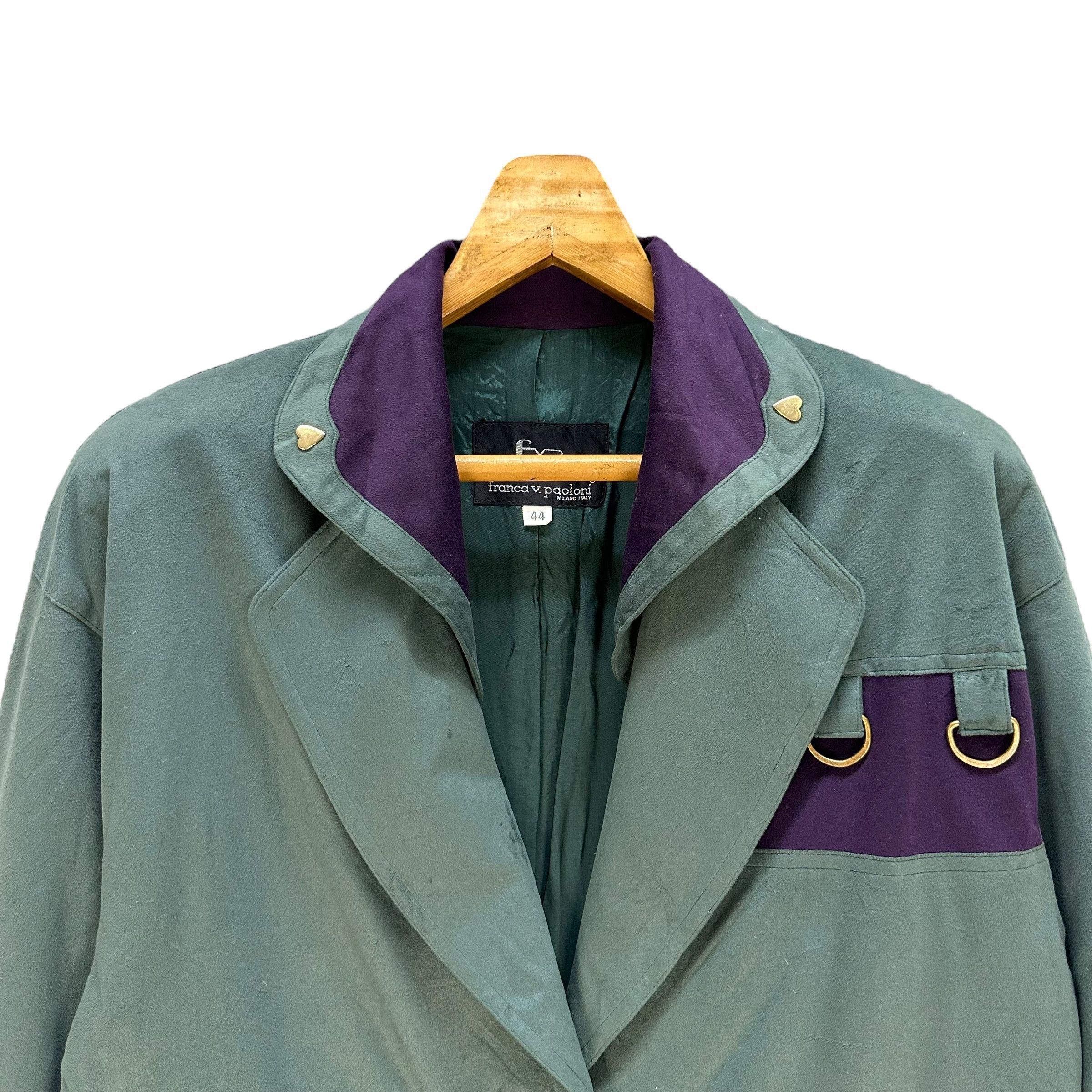 Japanese Brand FRANCA V. PAOLONI Made in Italy Nice Design Jacket #A51-1194 Size M / US 6-8 / IT 42-44 - 2 Thumbnail