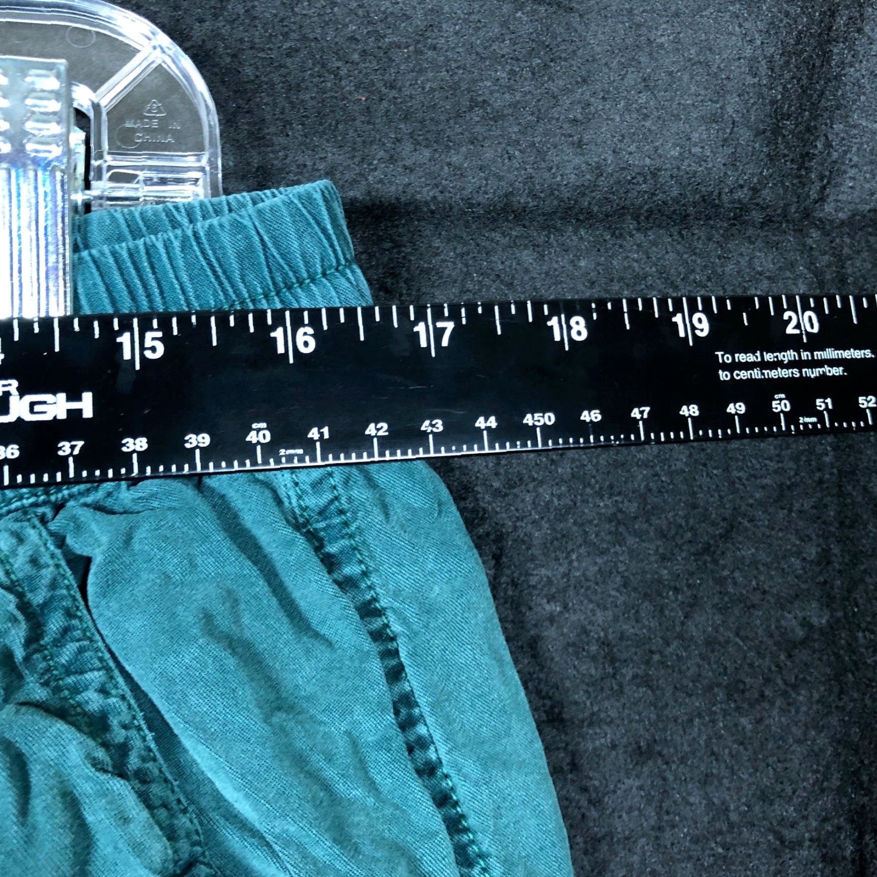 Vintage Aerie Womens Pants Dark Teal High Rise Pull On Wide Leg Paperbag Large Size 36" / US 14 / IT 50 - 6 Thumbnail