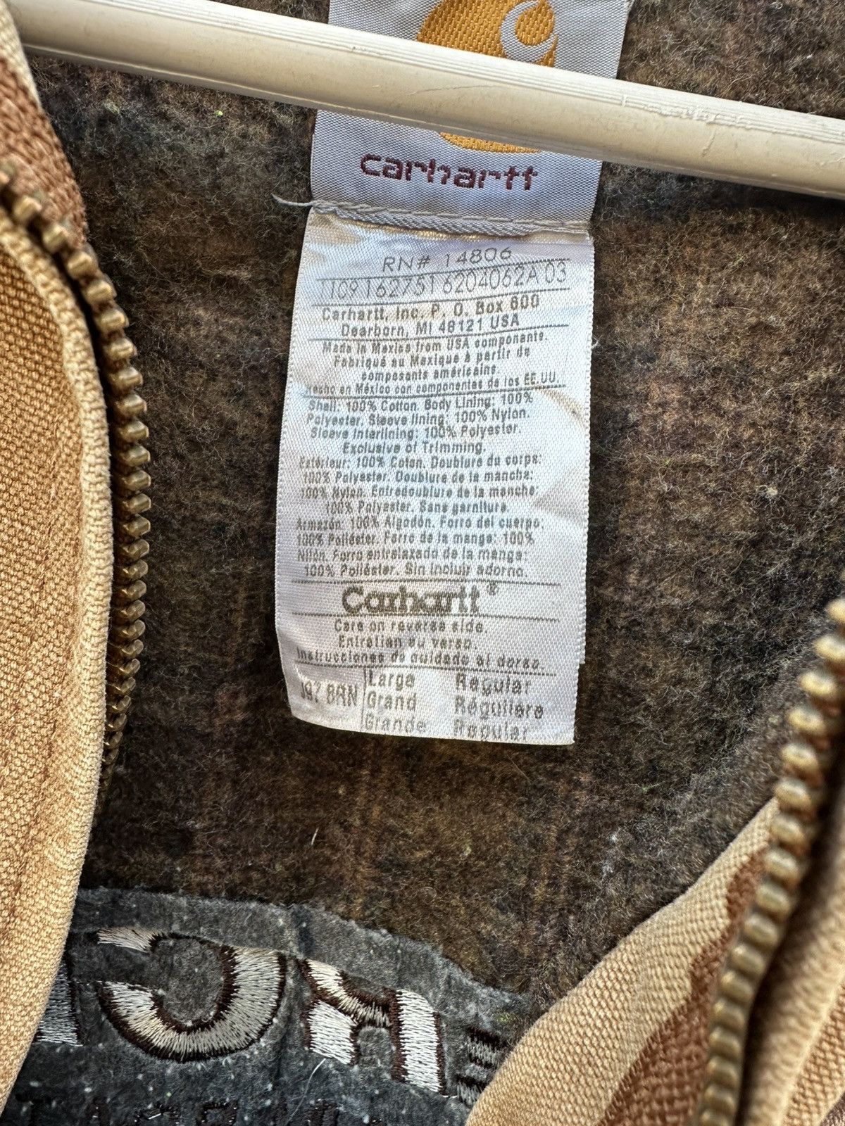 Carhartt × Vintage Vintage Carhartt Detroit Jacket J97 BRN Size US L / EU 52-54 / 3 - 6 Thumbnail