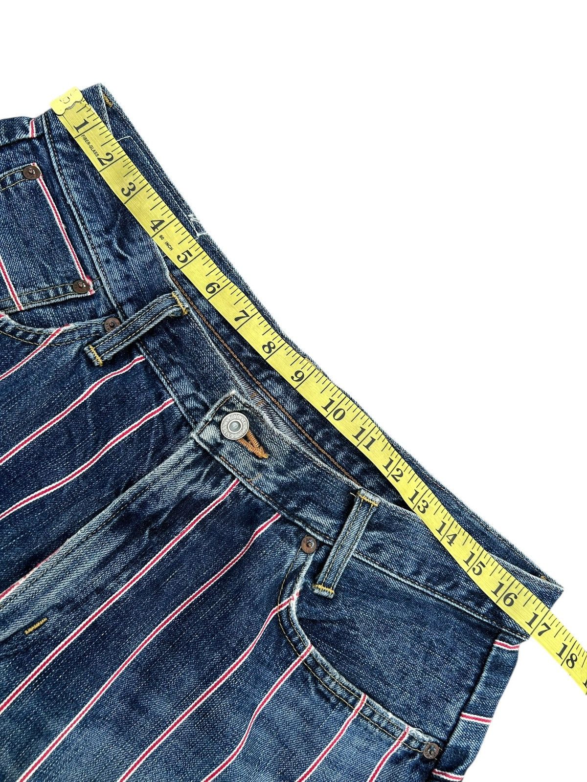 Kapital Vintage Edwin 505 Selvedge Japanese Distressed Denim jeans Size US 34 / EU 50 - 16 Thumbnail
