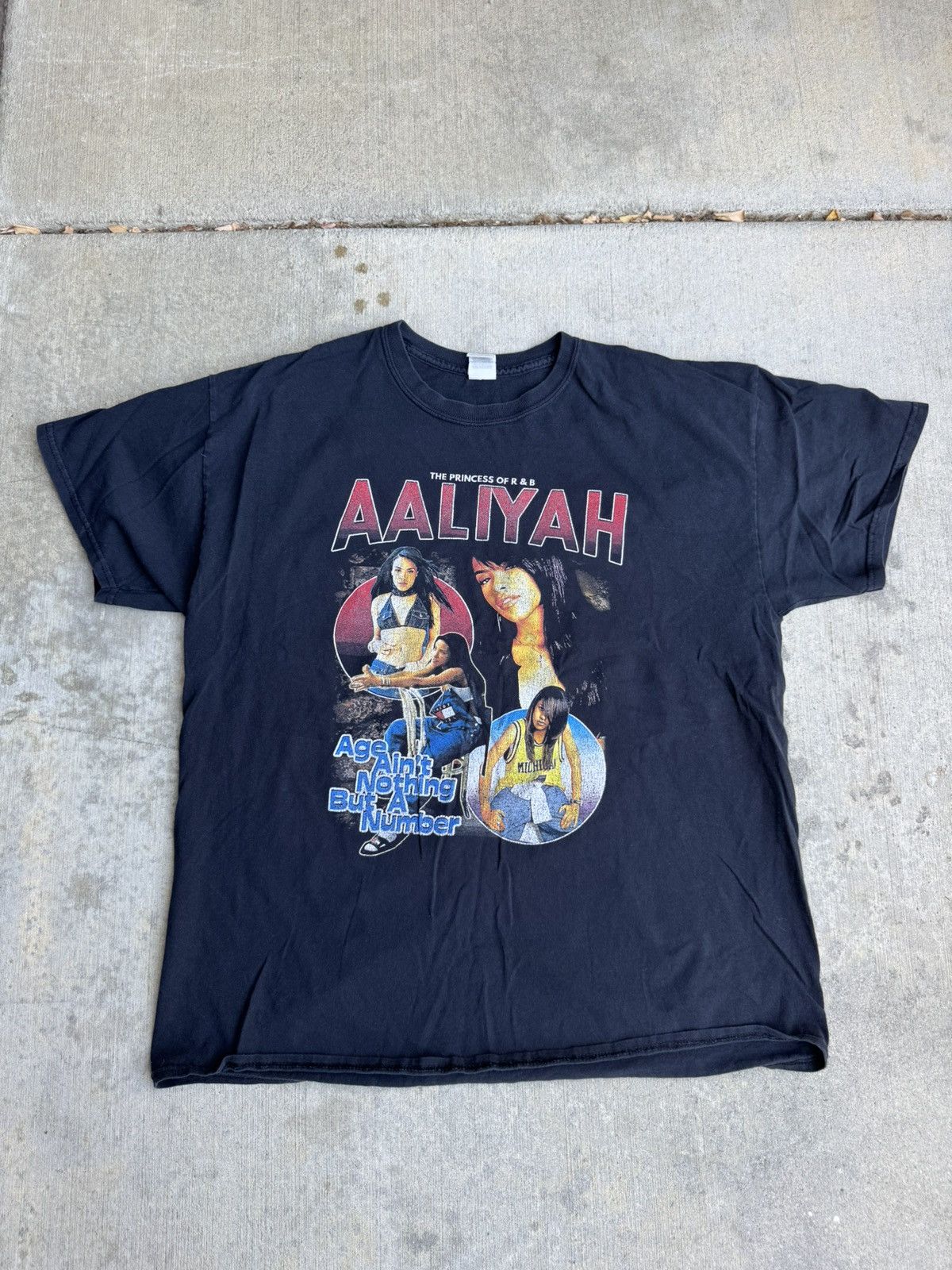 Vintage Aaliyah t shirt Size US L / EU 52-54 / 3 - 1 Thumbnail