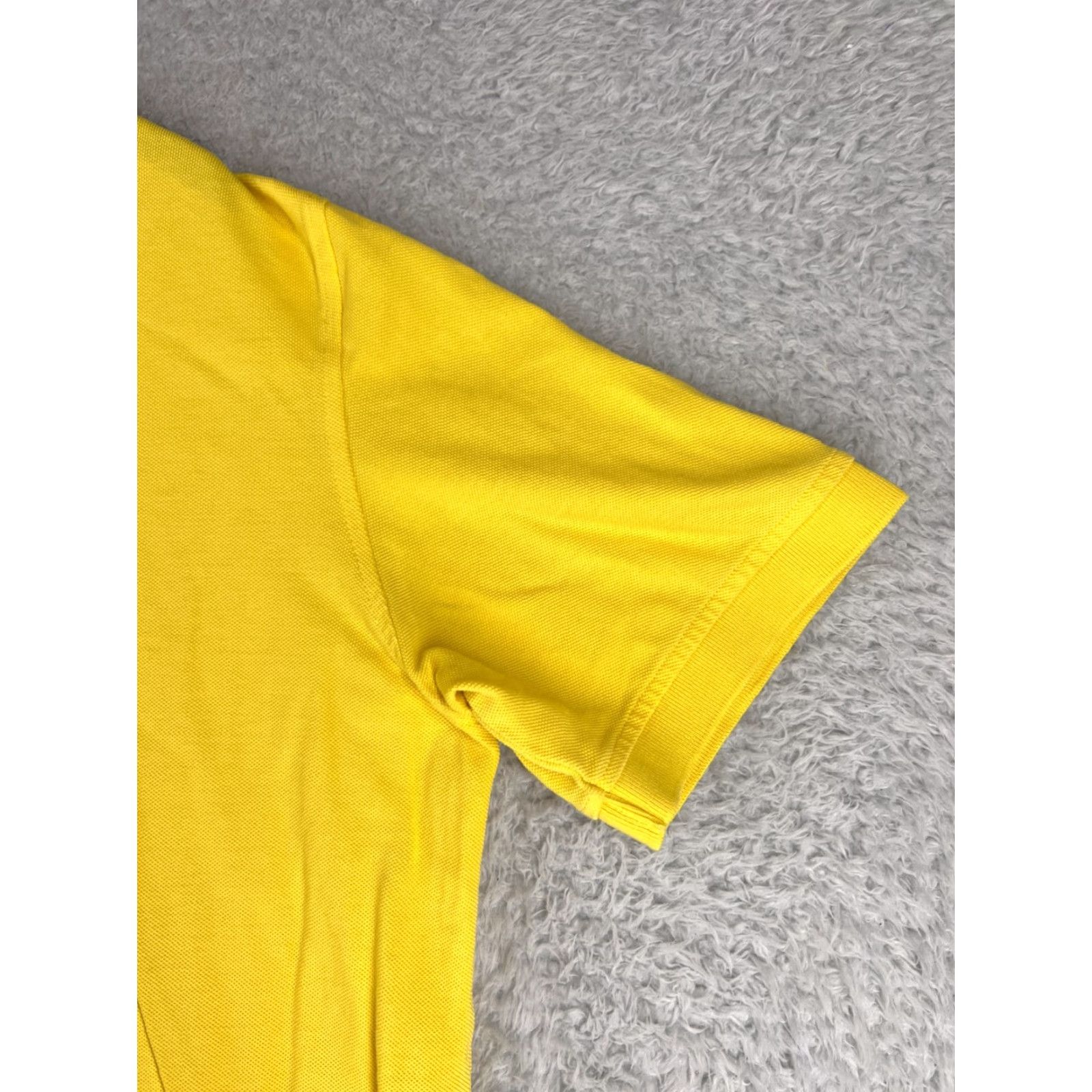 Lands' End Lands' End Polo Shirt Mens Extra Large Yellow Short Sleeve 100% Cotton Golf Knit Logo Embroidered Button - Mens, Polo, XL, Yellow, Lands' End Size US XL / EU 56 / 4 - 5 Thumbnail