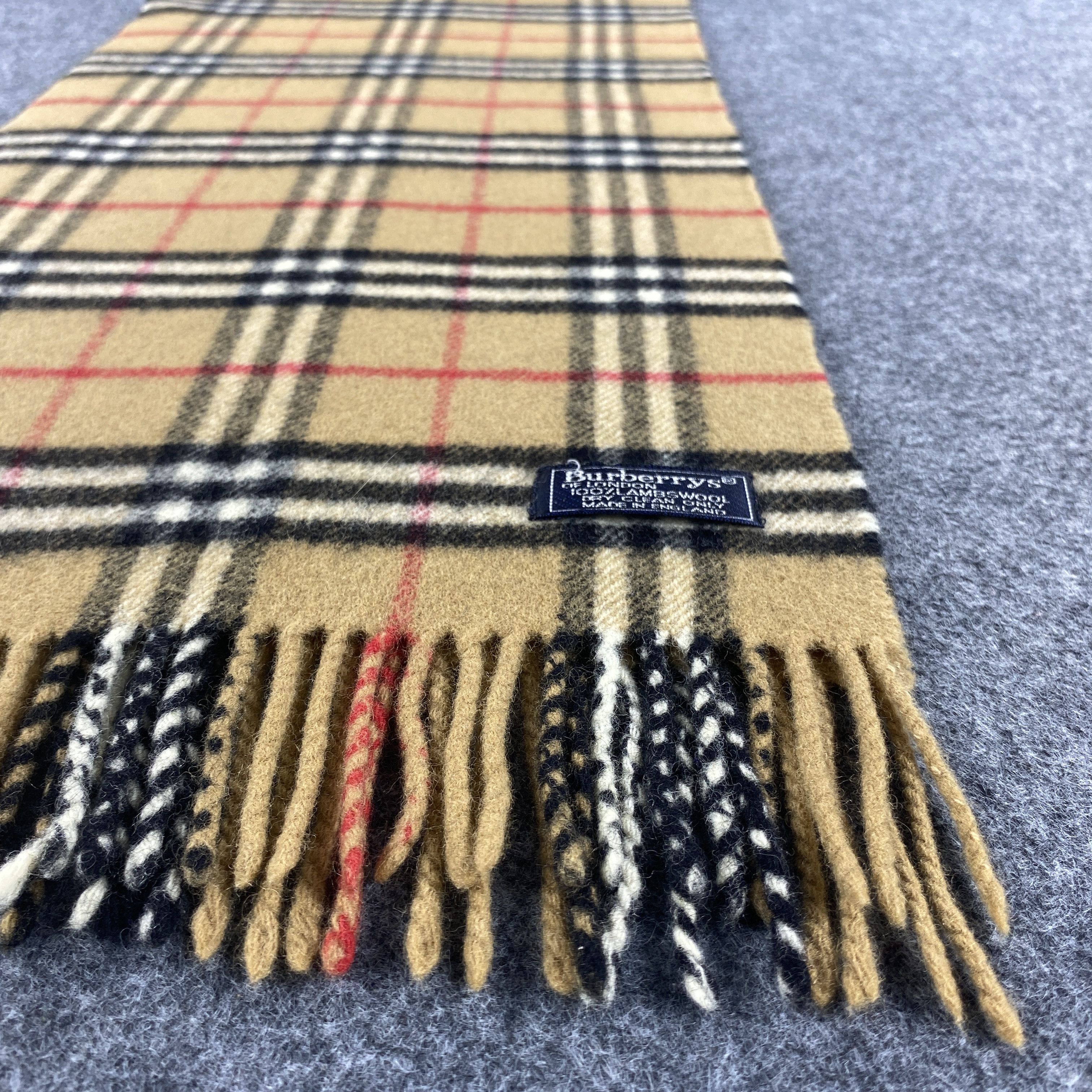 Burberry × Vintage GF10672 Burberry Scarf Neck Wear Muffler Nova Check Size ONE SIZE - 8 Thumbnail