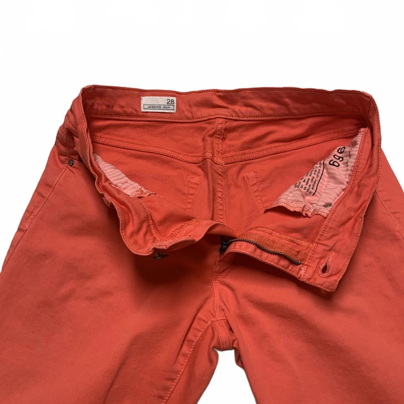 Gap GAP Women's Legging Jeans Size 6/28 Coral Size 28" / US 6 / IT 42 - 2 Thumbnail