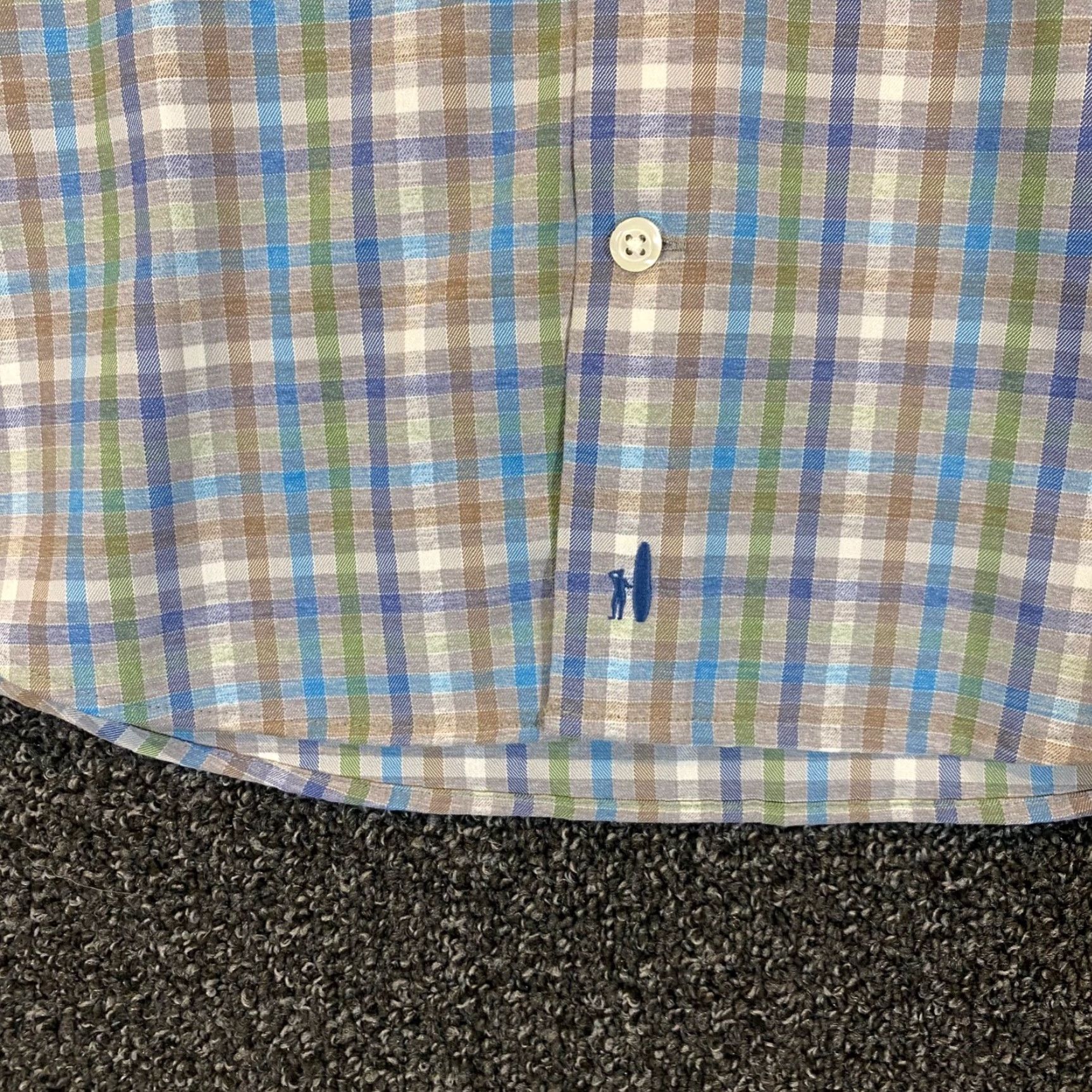 johnnie-O Johnnie-O Shirt Mens Medium Multicolor Plaid Button Up Stretch Prep Performance Size US M / EU 48-50 / 2 - 3 Thumbnail