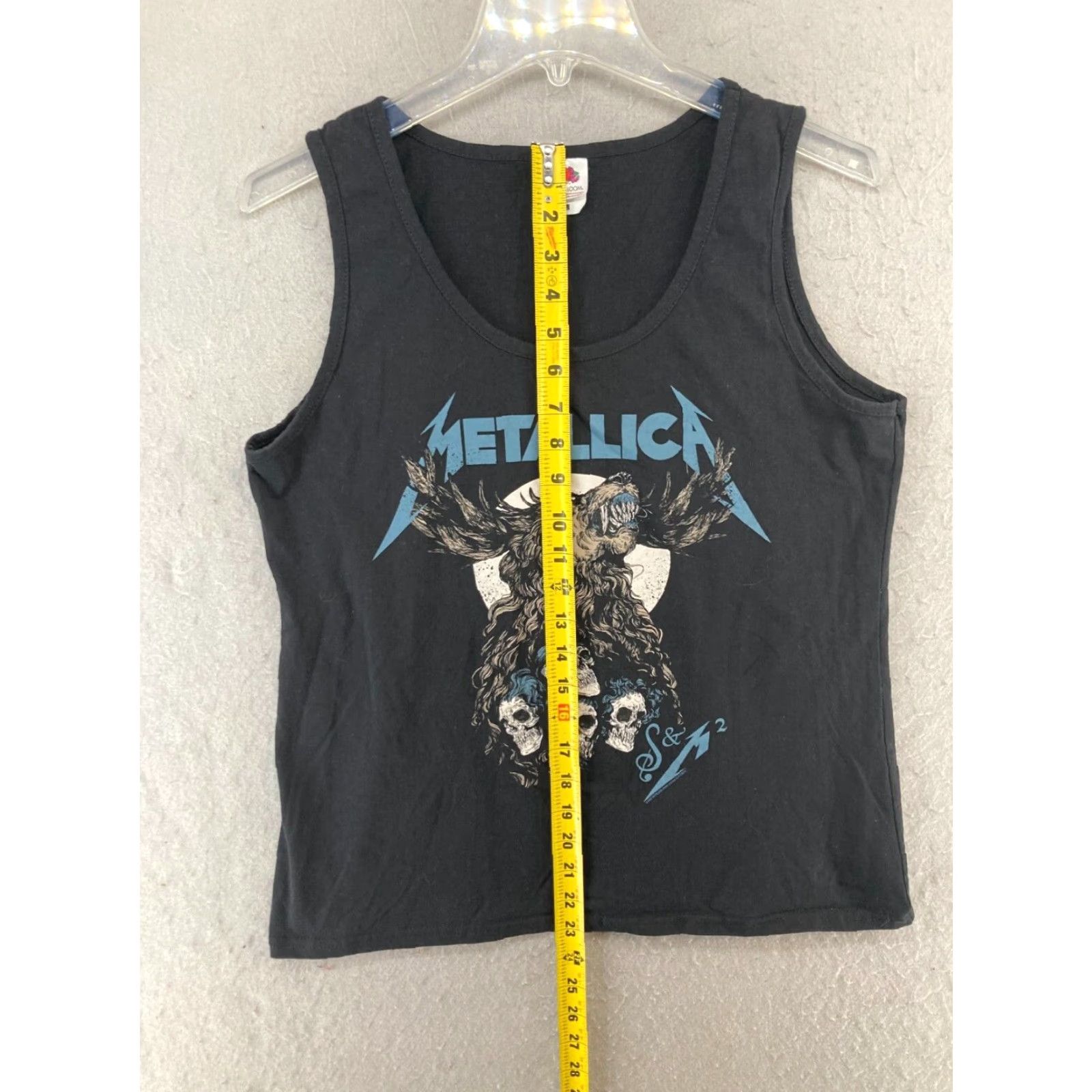 Fruit Of The Loom Metallica Rock Music Tank Top Black Graphic Print XL Womens Size XL / US 12-14 / IT 48-50 - 3 Thumbnail