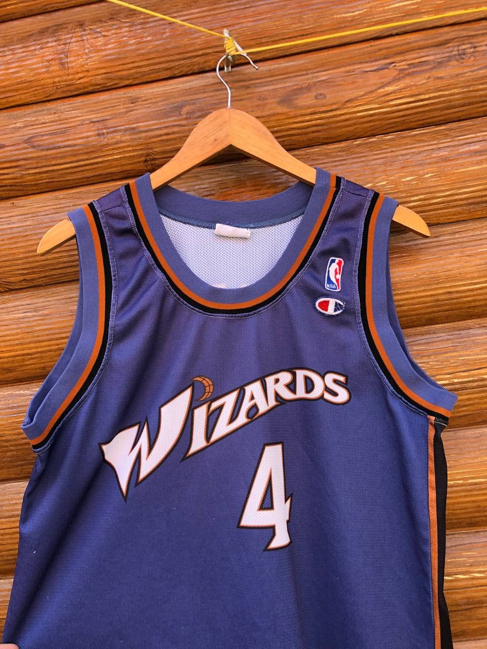 Champion × NBA Vintage Champion Washington Wizards Nba Basketball Jersey Size US M / EU 48-50 / 2 - 2 Thumbnail