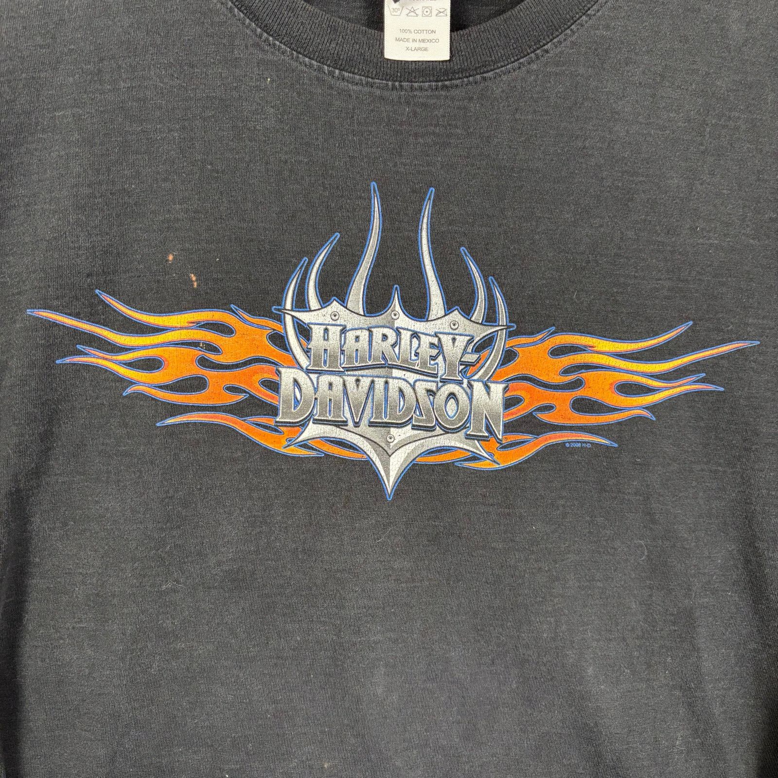 Harley Davidson Harley Davidson Long Sleeve Print 2008 Black Tee Size US XL / EU 56 / 4 - 2 Thumbnail