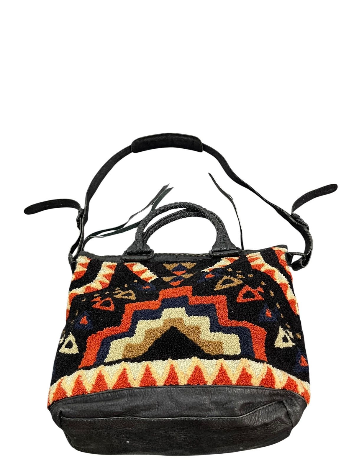 Japanese Brand Native Pile Leather Vtg Cleobella Tote Shoulder Bag 6🟩 Size ONE SIZE - 13 Thumbnail