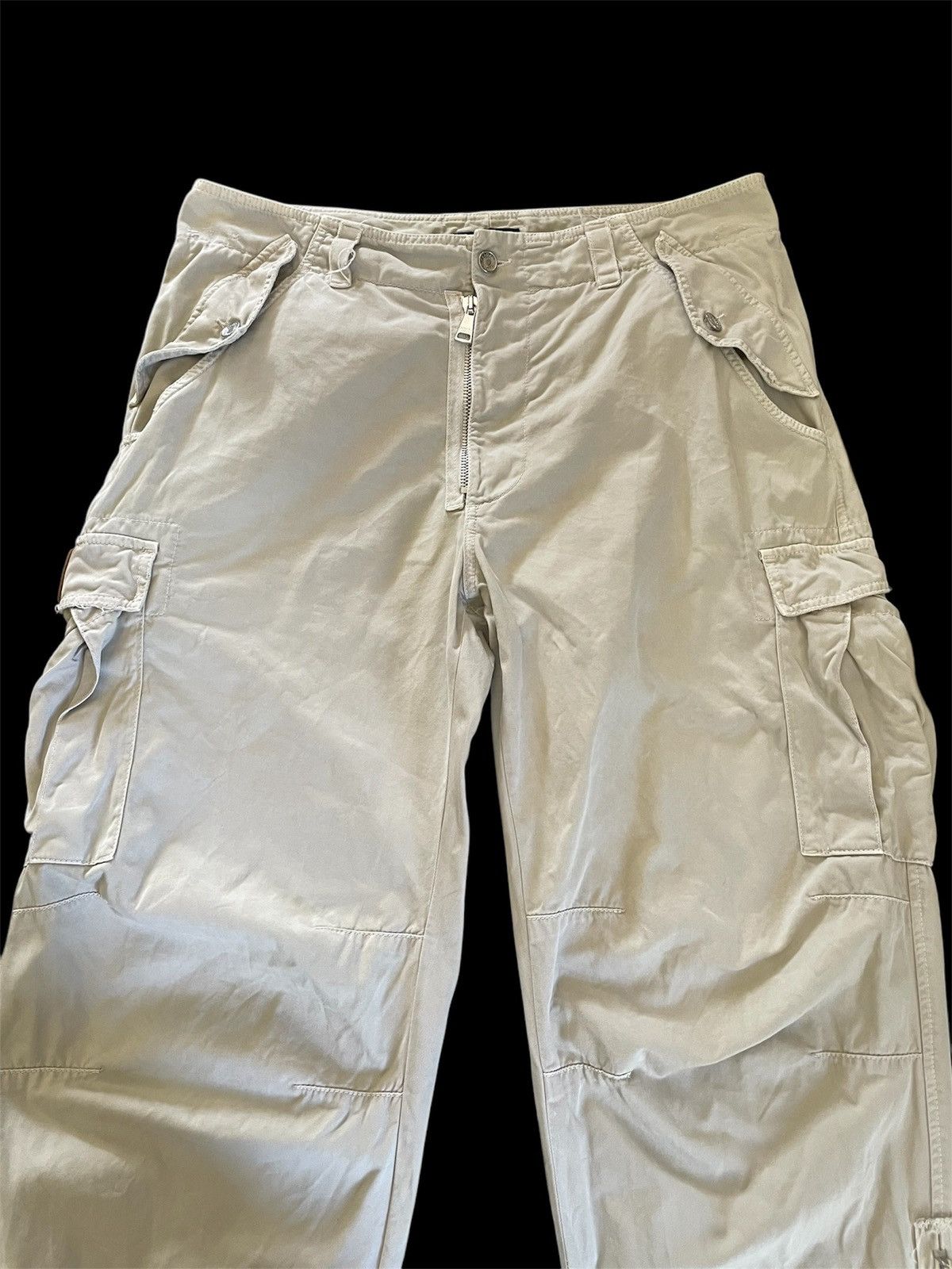 Dolce & Gabbana × Vintage Vintage Y2K Dolce & Gabbana Zipper Cargo Pants Size 52 Size US 38 / EU 54 - 5 Thumbnail