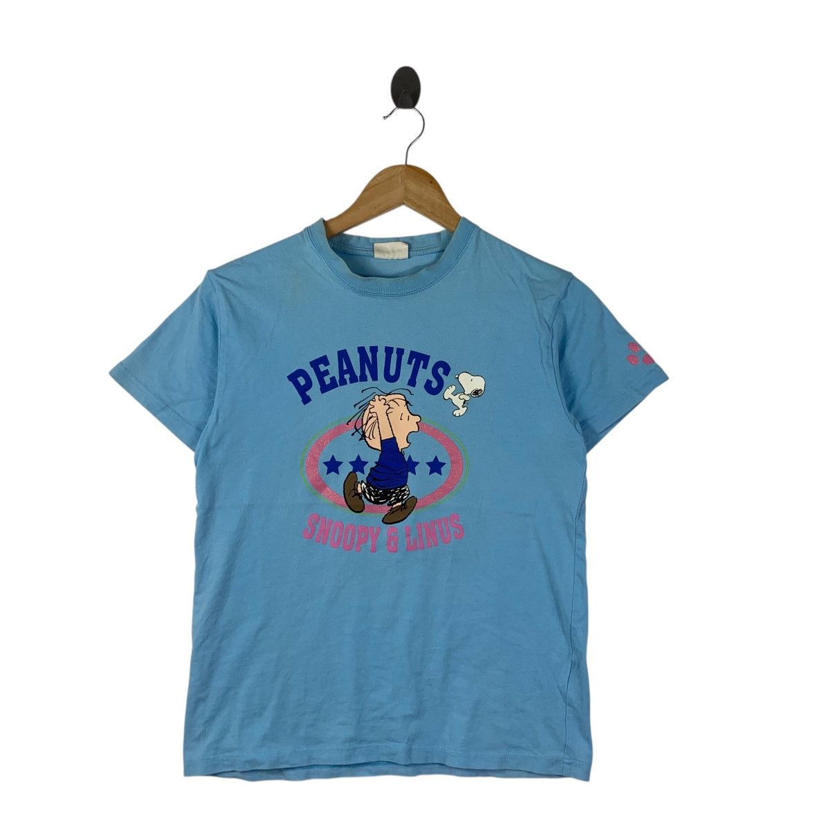 Peanuts PEANUTS SNOOPY LINUS Cartoon Comic Strip Tee Shirt Top Size S / US 4 / IT 40 - 3 Thumbnail