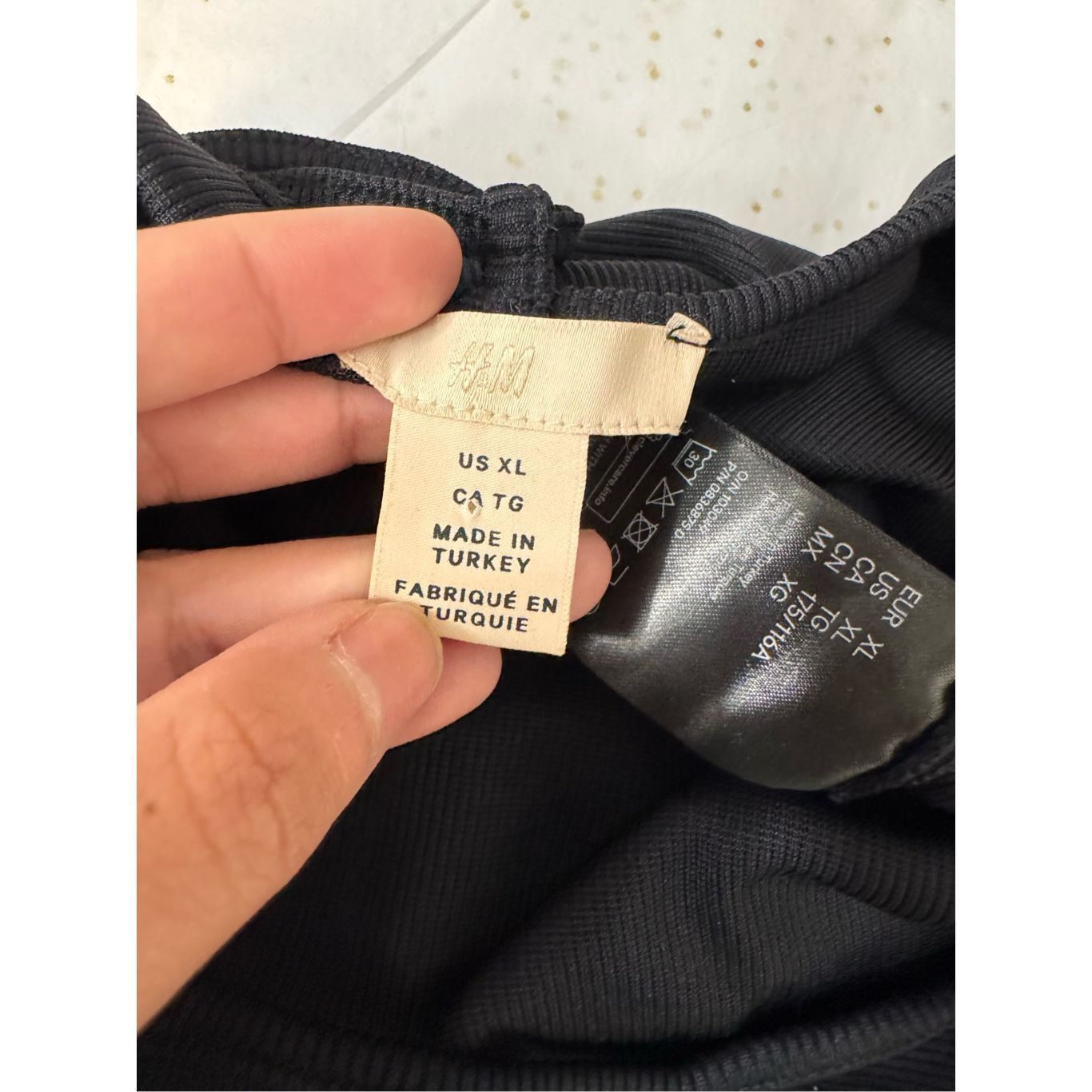 H&M H&M Black Ribbed Bodysuit XL Size XL / US 12-14 / IT 48-50 - 6 Thumbnail