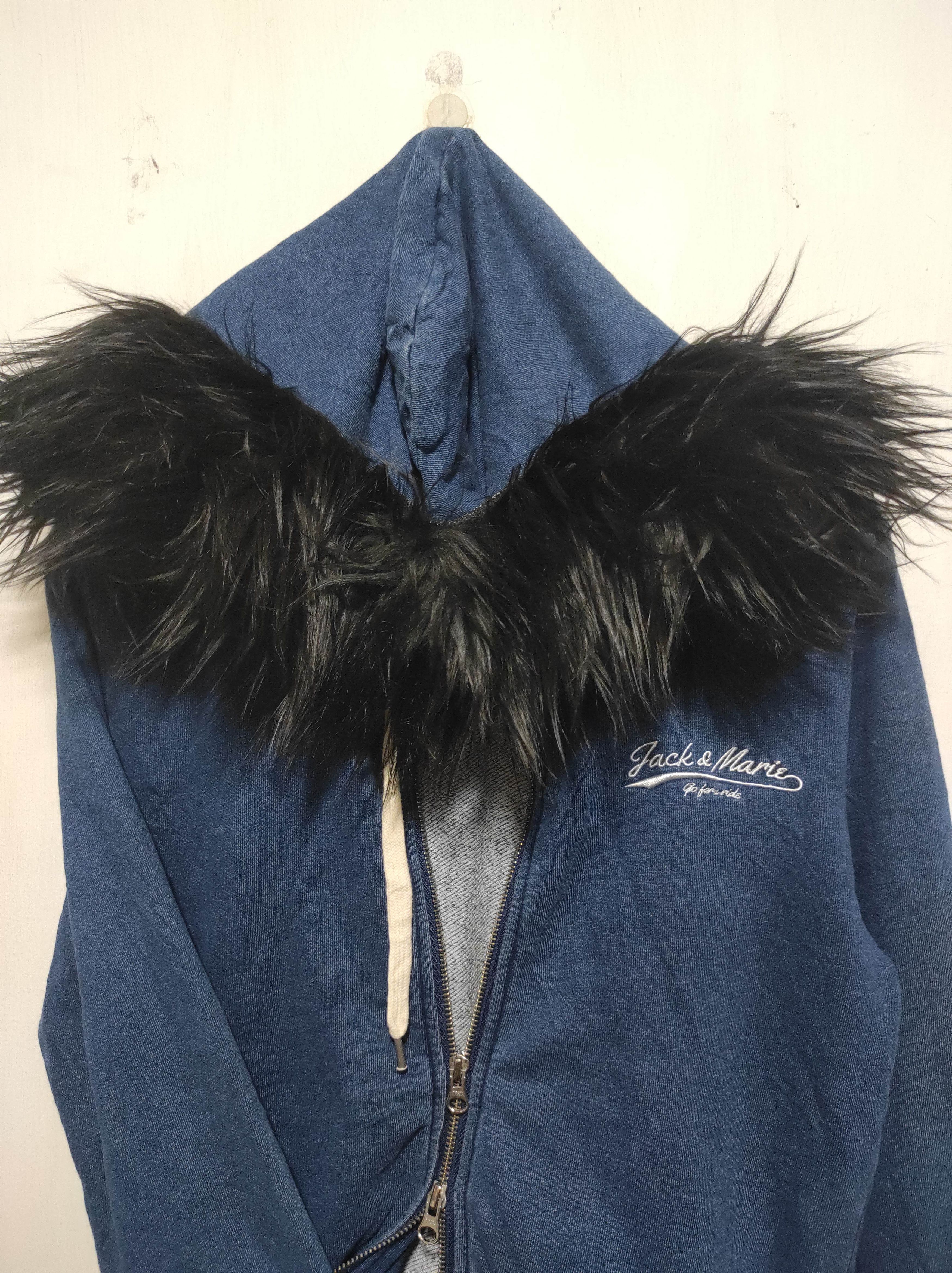 If Six Was Nine Jack & Marie Denim Double Zip Fur Hoodie IfSixWasNine style Size US S / EU 44-46 / 1 - 3 Thumbnail