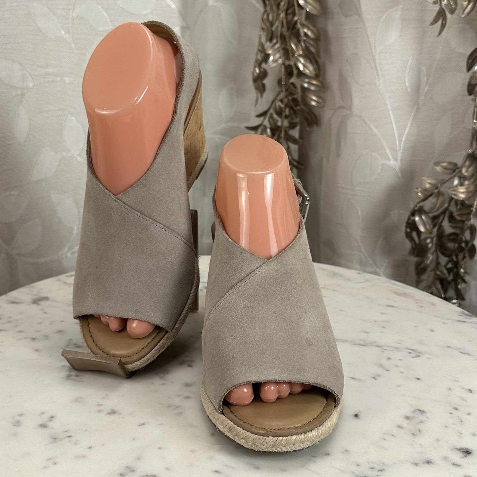 Franco Sarto Franco Sarto Julien Cork Wedge Taupe Espadrilles Size-8.5M Size US 8.5 / IT 38.5 - 1 Thumbnail