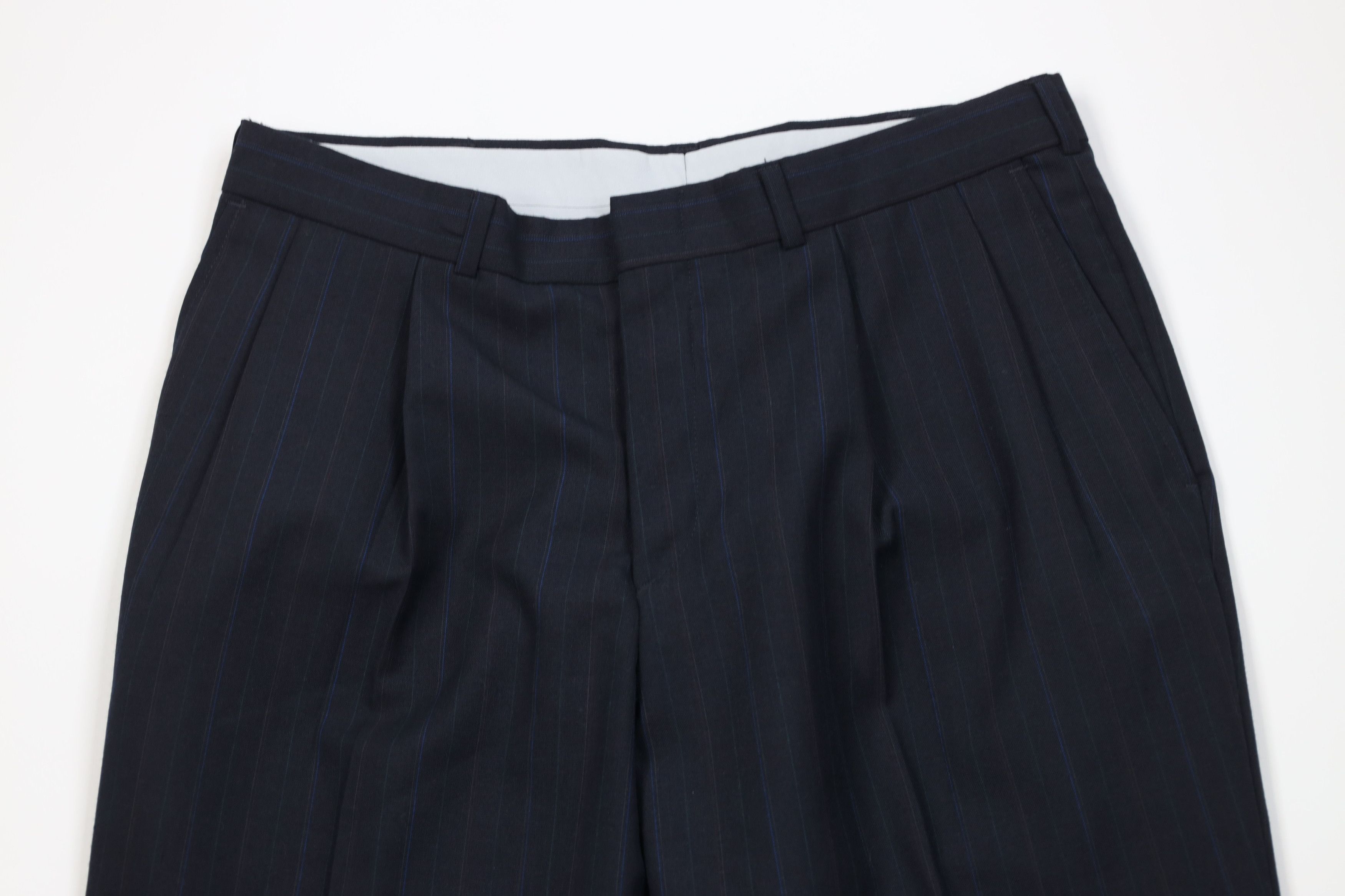 Vintage Vintage 70s Streetwear Knit Striped Wide Leg Chino Pants USA Size US 32 / EU 48 - 2 Thumbnail