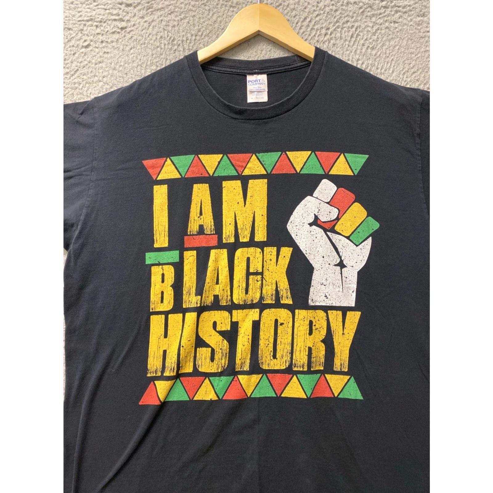 Gildan VINTAGE I AM Black History Shirt XL Black Gildan Heavy Cotton Unisex Adults 89-64 Size US XL / EU 56 / 4 - 2 Thumbnail