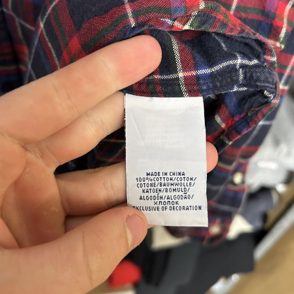 Polo Ralph Lauren Mens Polo Ralph Lauren Small logo checked y2k button shirt Size US XL / EU 56 / 4 - 7 Thumbnail
