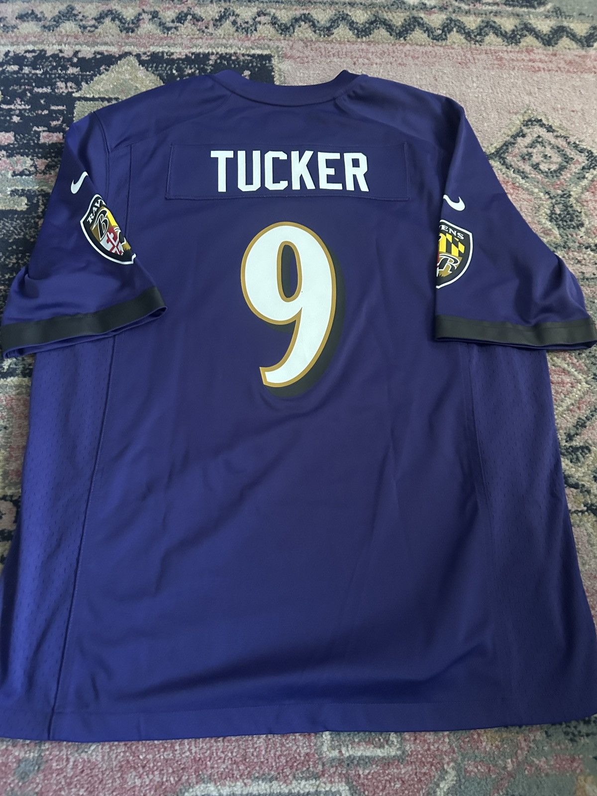 NFL Nike Baltimore Ravens Justin Tucker #9 Purple Game Jersey Size US L / EU 52-54 / 3 - 4 Thumbnail