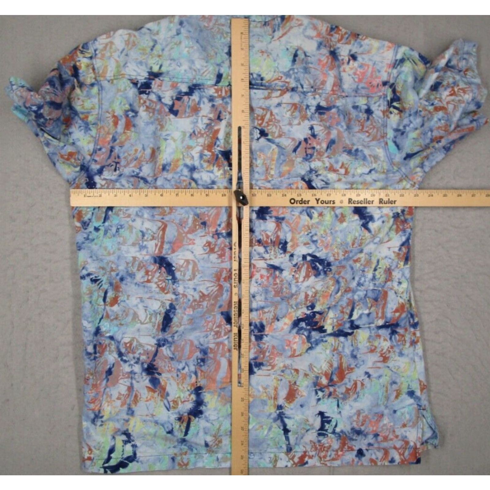 Vintage Rum Reggae Mens Large Blue Short Sleeve Button Up Tropical Fish Hawaiian Shirt Size US L / EU 52-54 / 3 - 4 Thumbnail