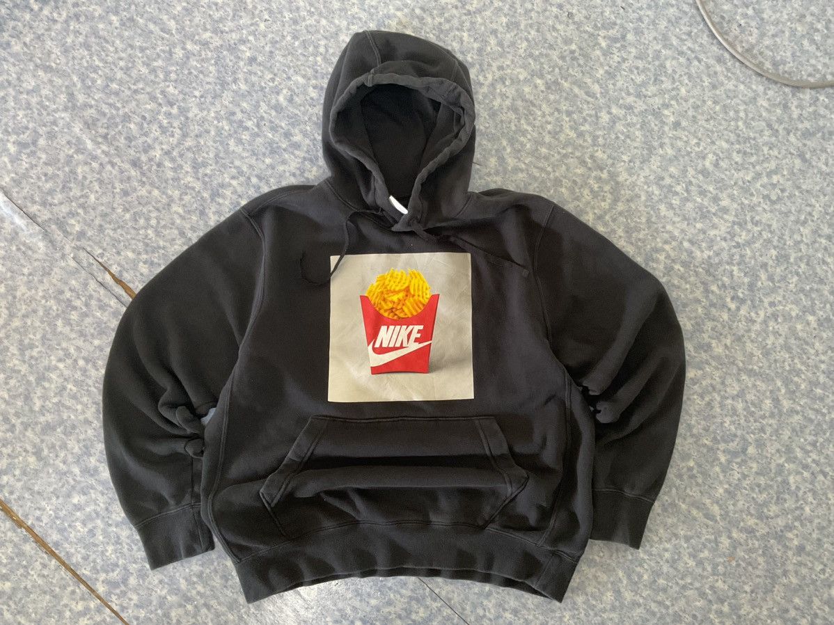 nike logo hoodie black