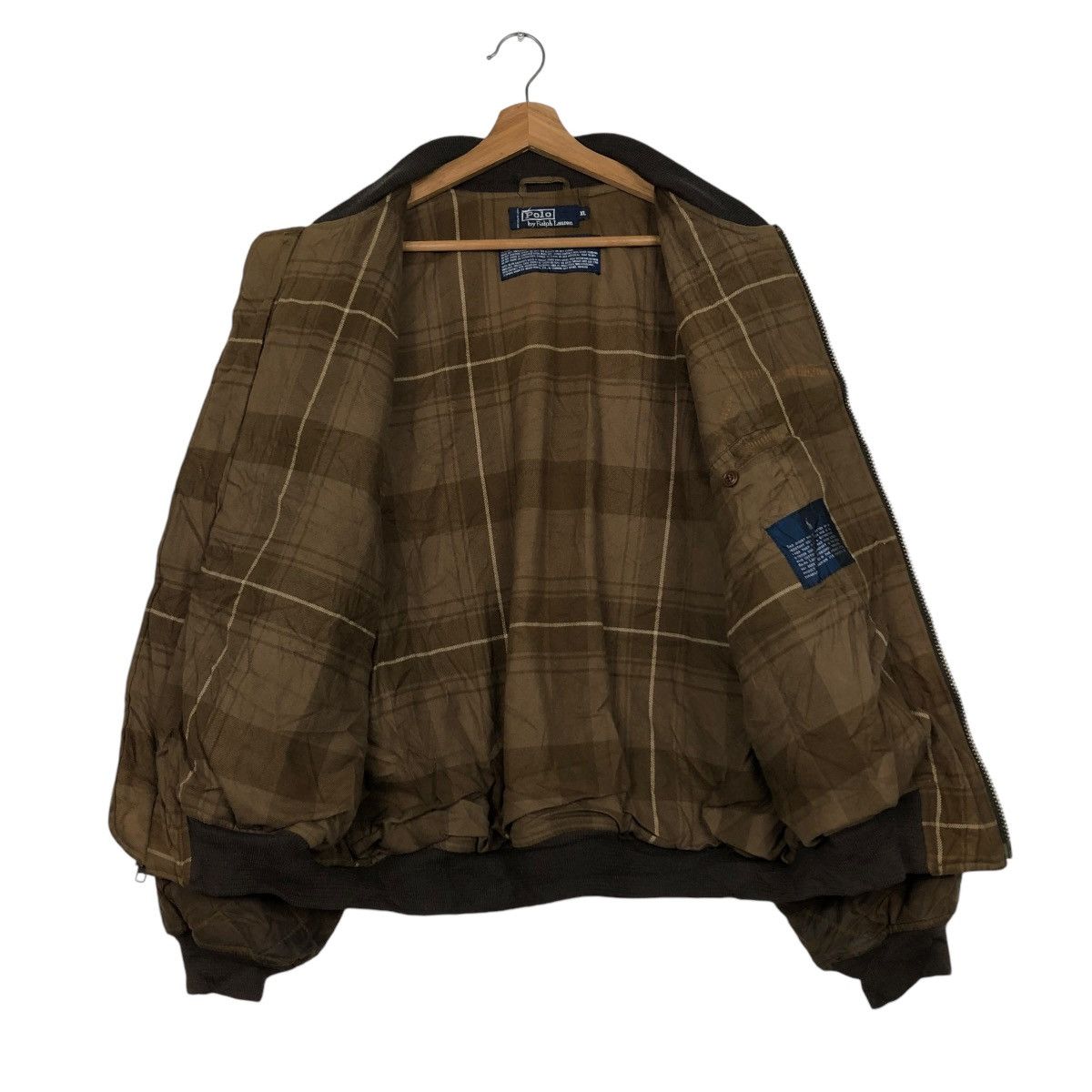 Polo Ralph Lauren 🔥VINTAGE WAX JACKET QUILTED POLO RALPH LAUREN BLANKET TARTAN Size US XL / EU 56 / 4 - 11 Thumbnail