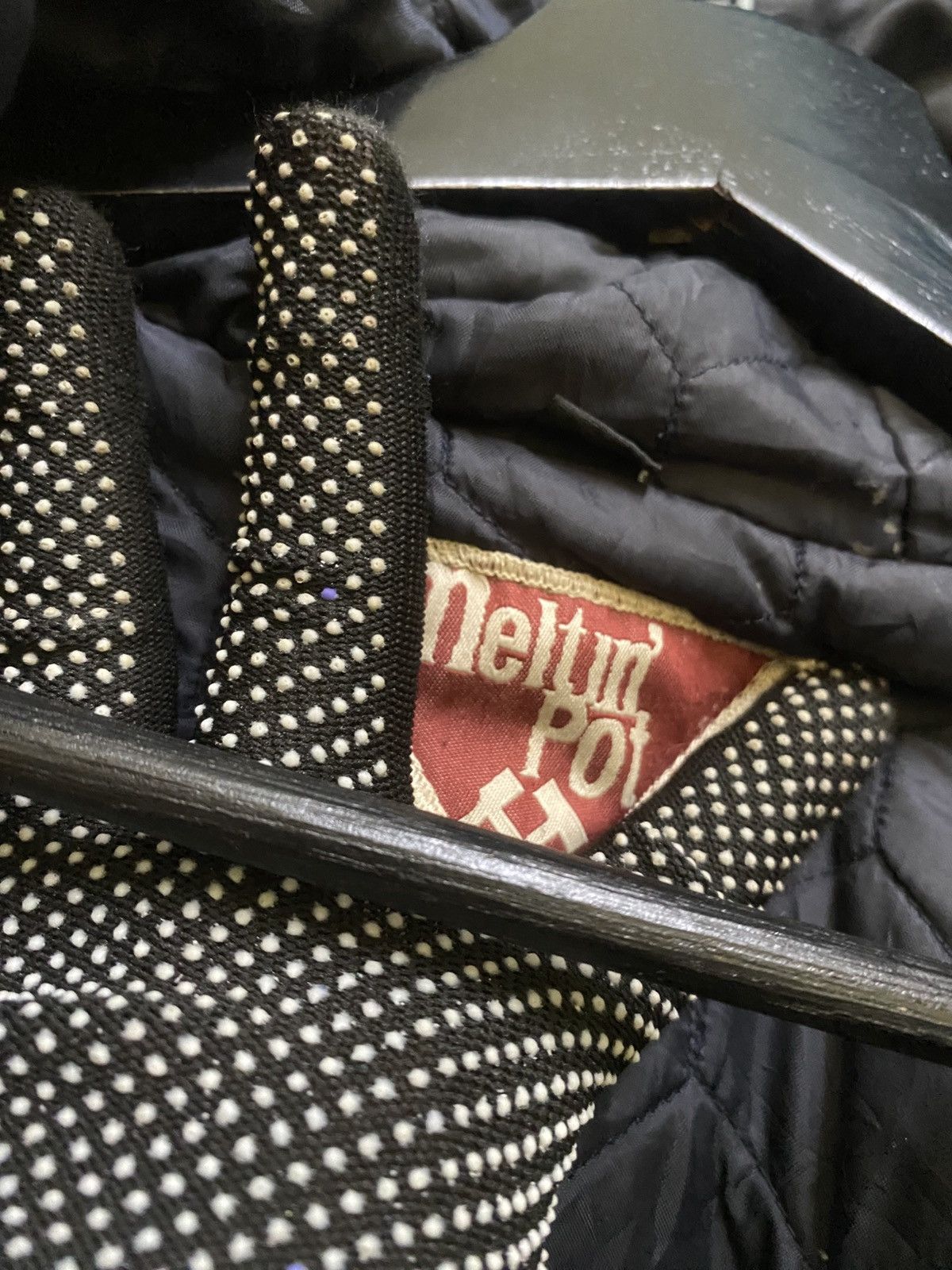 Japanese Brand Vintage Meltin’ Pot Brown Quilted Hooded Work Jacket Size US L / EU 52-54 / 3 - 8 Thumbnail