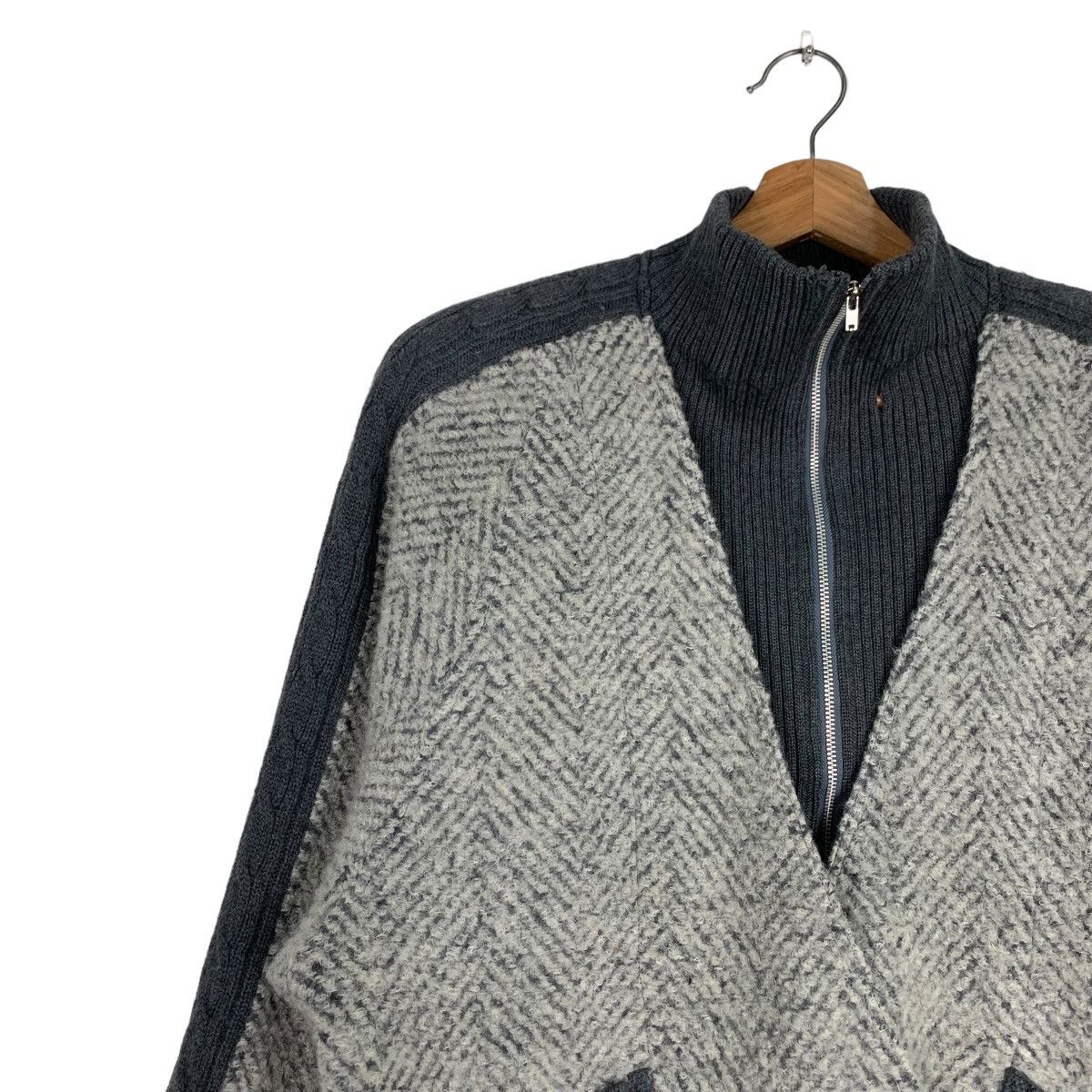 Japanese Brand GROVE Soft Sport Double Layer Wool Jacket #0293-C13 Size US M / EU 48-50 / 2 - 7 Thumbnail