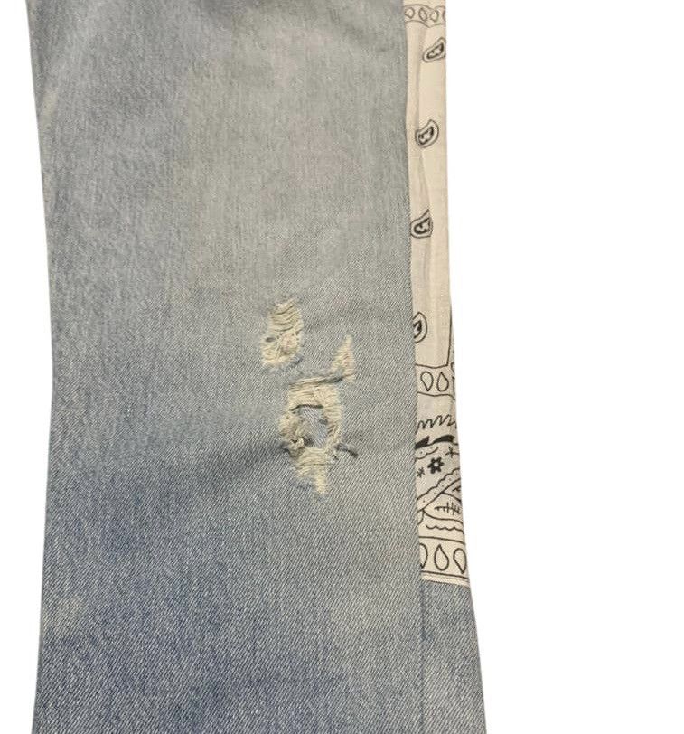 Levi's Vintage Levis 501 Straight Patchwork Jeans Size US 34 / EU 50 - 11 Thumbnail