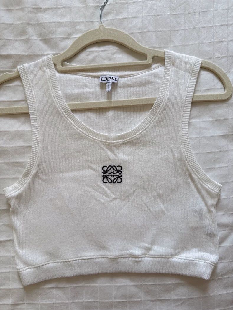 Loewe LOEWE White logo strapless vest Size M / US 6-8 / IT 42-44 - 2 Thumbnail