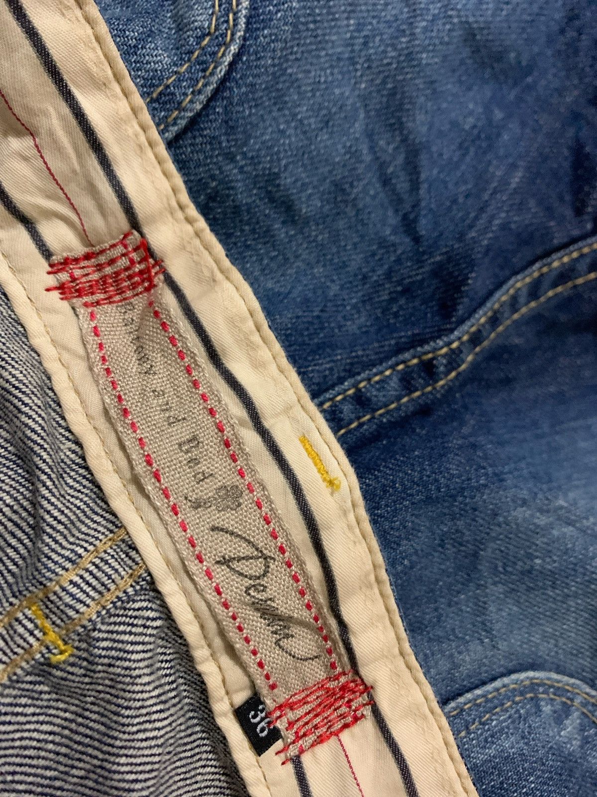 14th Addiction × If Six Was Nine × Japanese Brand Vintage Distressed Balcony and Bed Denim Jeans Size US 30 / EU 46 - 9 Thumbnail