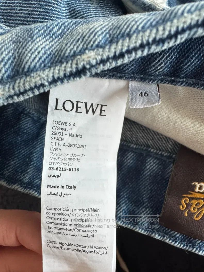 Loewe Loewe Distressed Straight Leg Denim Pants Size US 41 - 4 Thumbnail