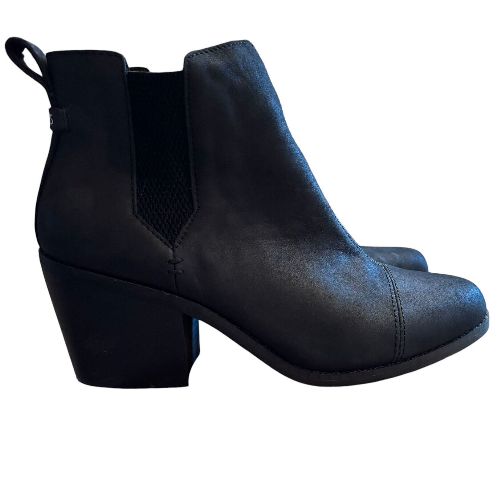 Toms TOMS Everly Black Nubuck Cushioned Chelsea Booties Size 9 Size US 9 / IT 39 - 1 Thumbnail