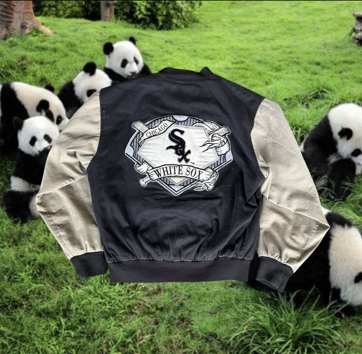 Starter White Sox Starter Bomber sports jacket paisley print Size US M / EU 48-50 / 2 - 2 Thumbnail