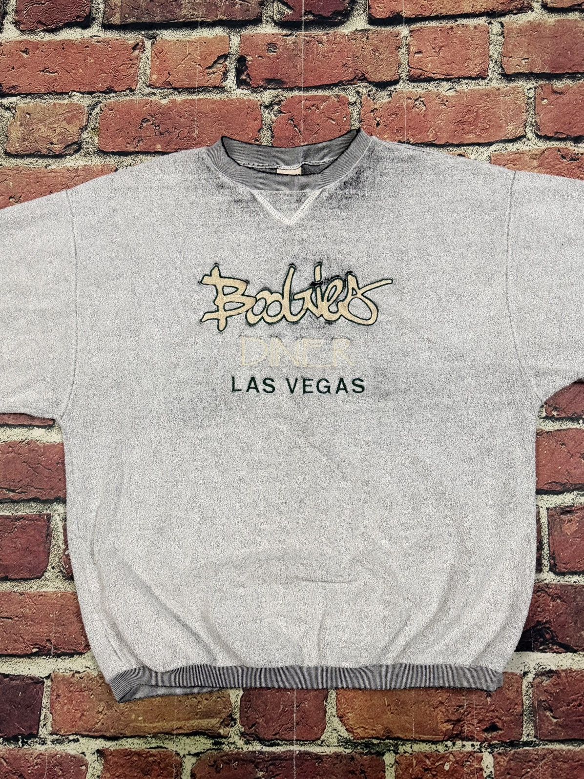 Other Vintage Boogie's Diner Las Vegas French Terry Sweatshirt 90s Size US M / EU 48-50 / 2 - 2 Thumbnail