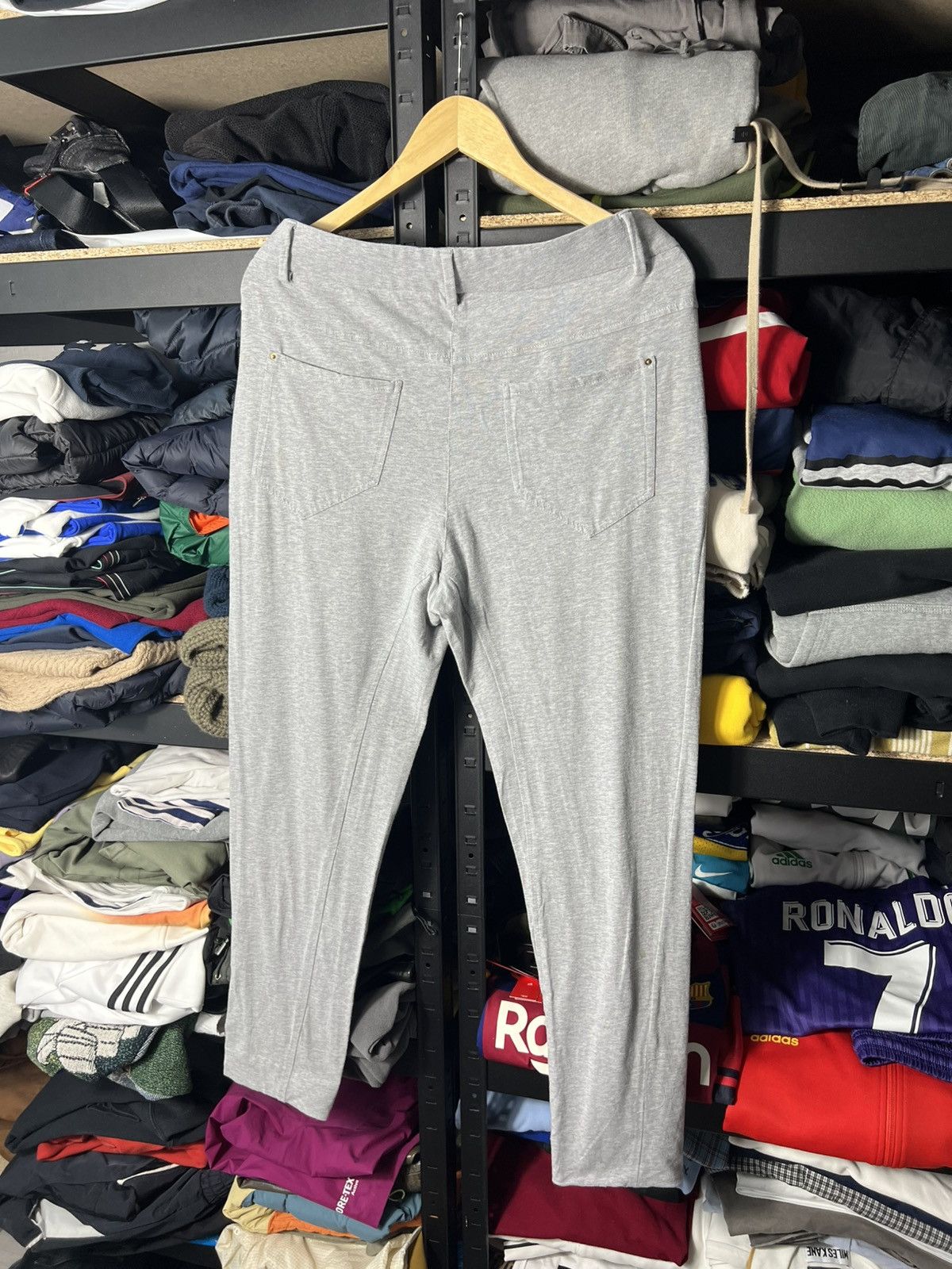Brunello Cucinelli Brunello Cucinelli Women’s Cotton Stretch Pants Grey IT 44 Size 30" / US 8 / IT 44 - 2 Thumbnail