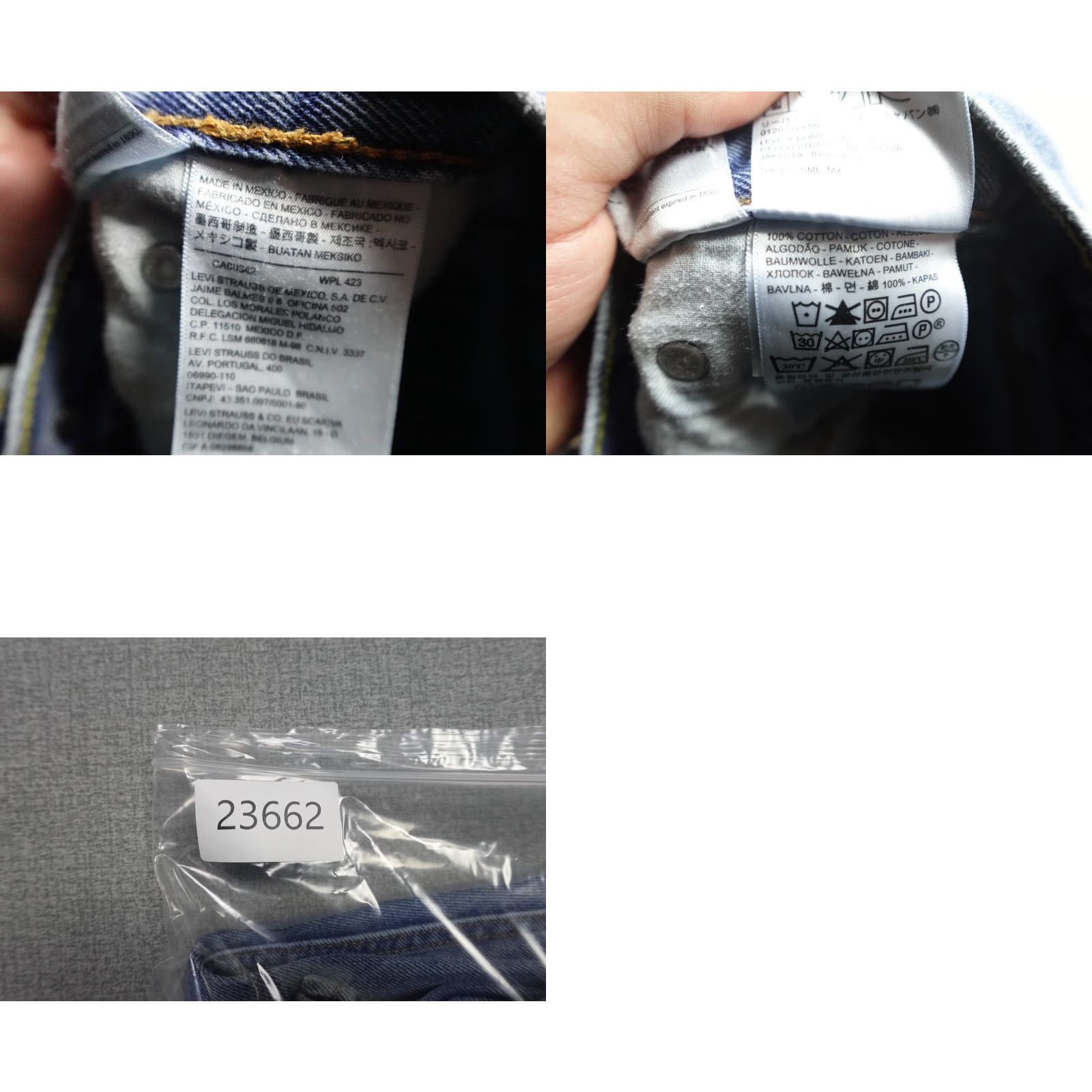 Levi's Levi's 505 Jeans Mens 36x30 Blue Regular Fit Straight Leg Light Wash 100% Cotton Size US 36 / EU 52 - 9 Thumbnail