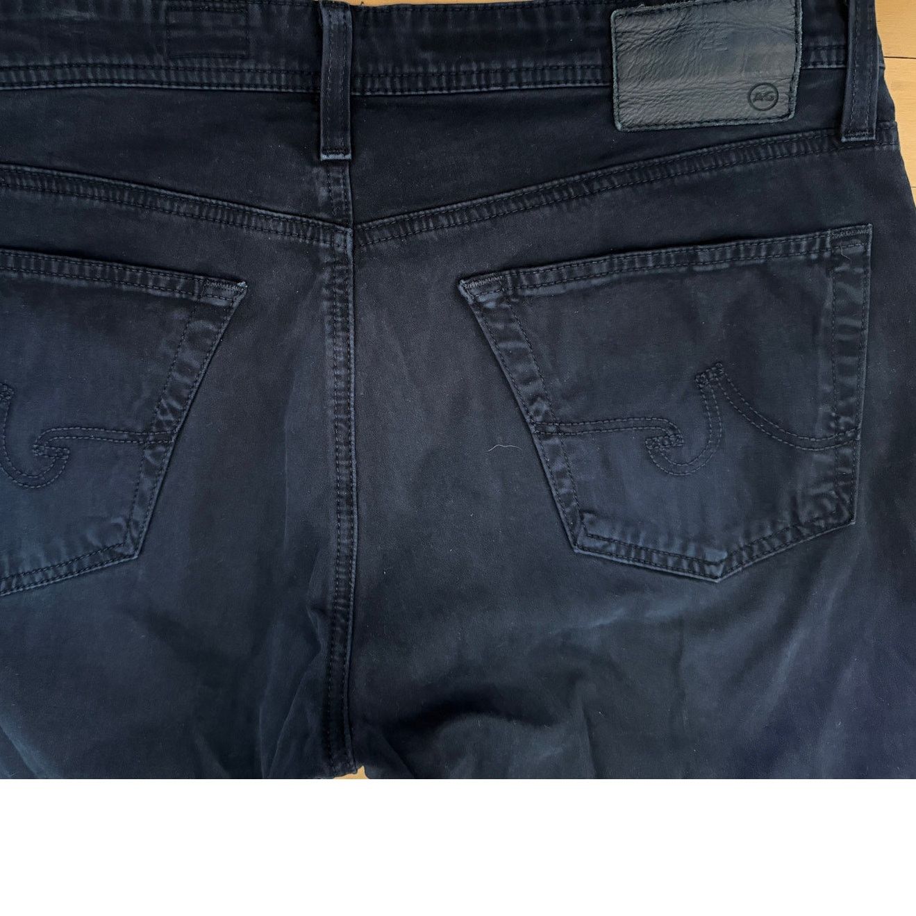 AG Jeans AG Adriano Goldschmied Tailored Leg Mens Jeans 34x32 Black Size US 34 / EU 50 - 5 Thumbnail