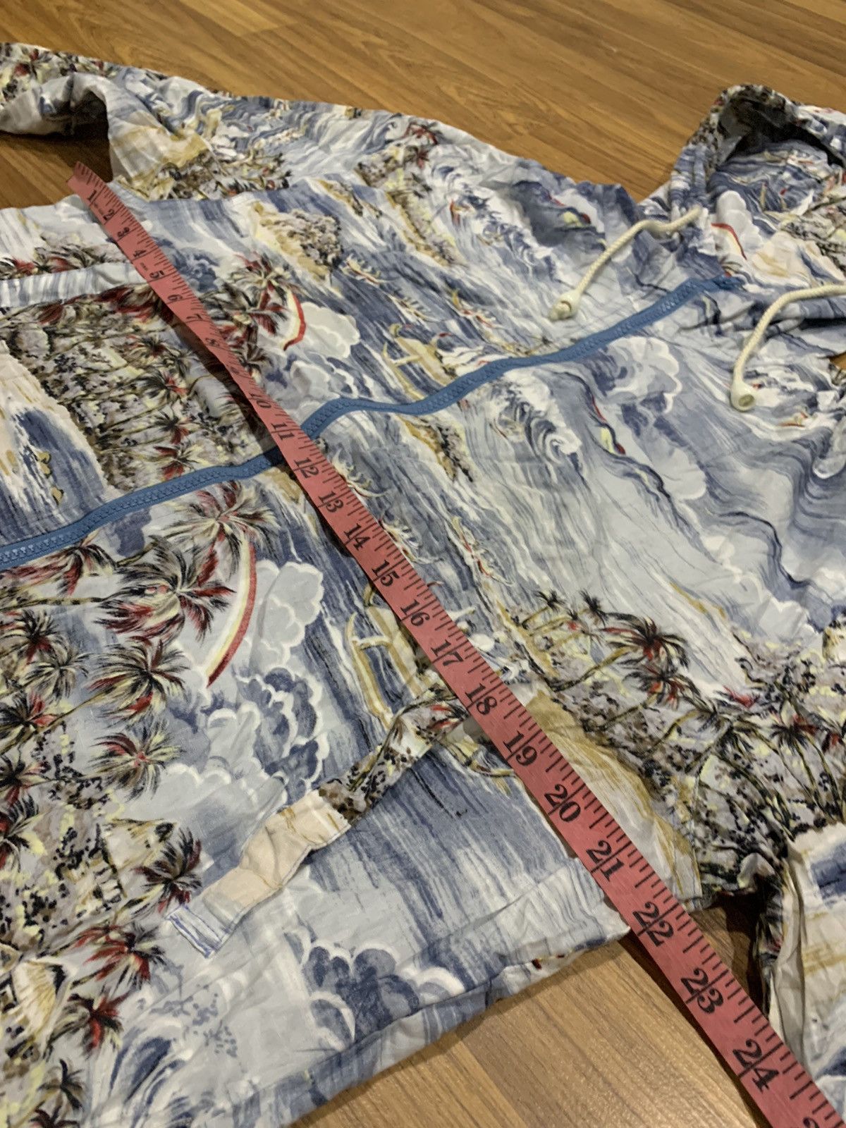 Beams Plus × Japanese Brand × Vintage VINTAGE BEAMS HAWAIIAN STYLE HOODIE WINDBREAKER Size US L / EU 52-54 / 3 - 4 Thumbnail