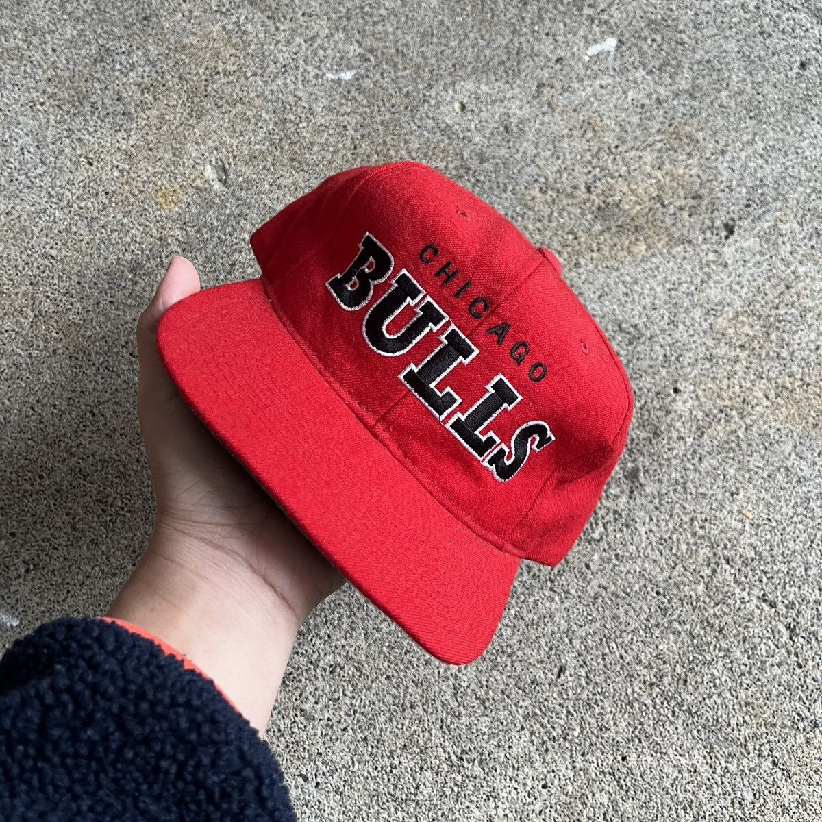 Vintage 90s Starter NBA Chicago Bulls Wool Snapback Hat