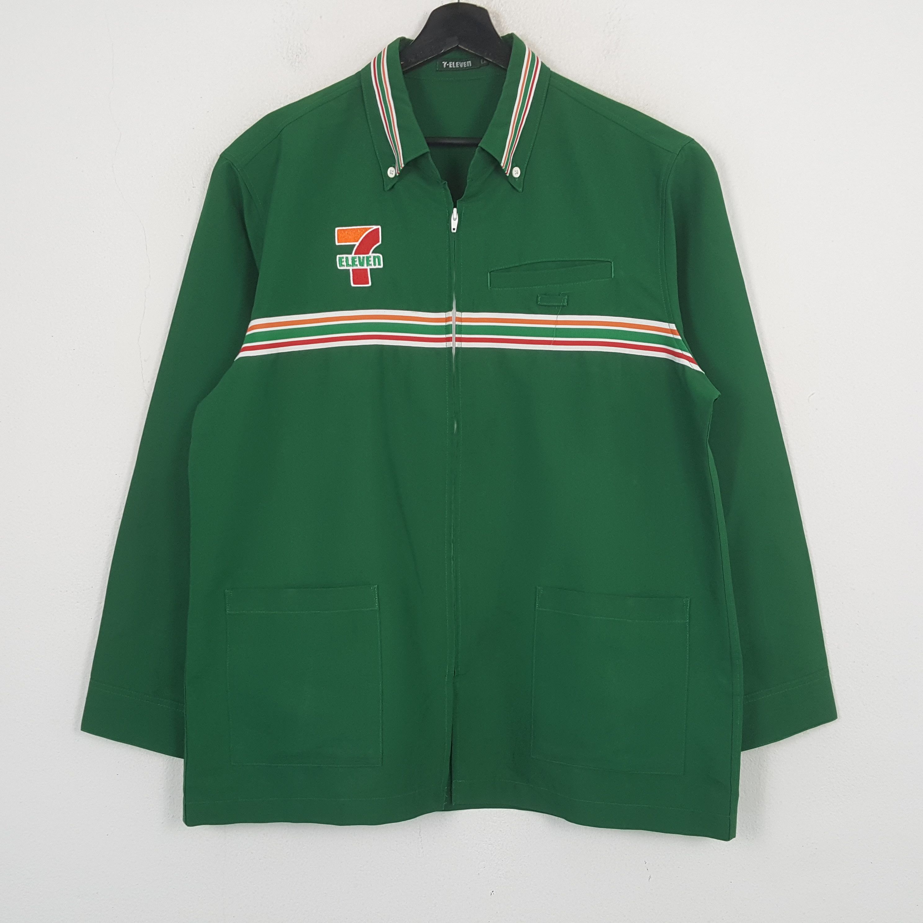 Vintage 7 Eleven Workwear Uniform Jacket C301N5 Size US L / EU 52-54 / 3 - 3 Thumbnail