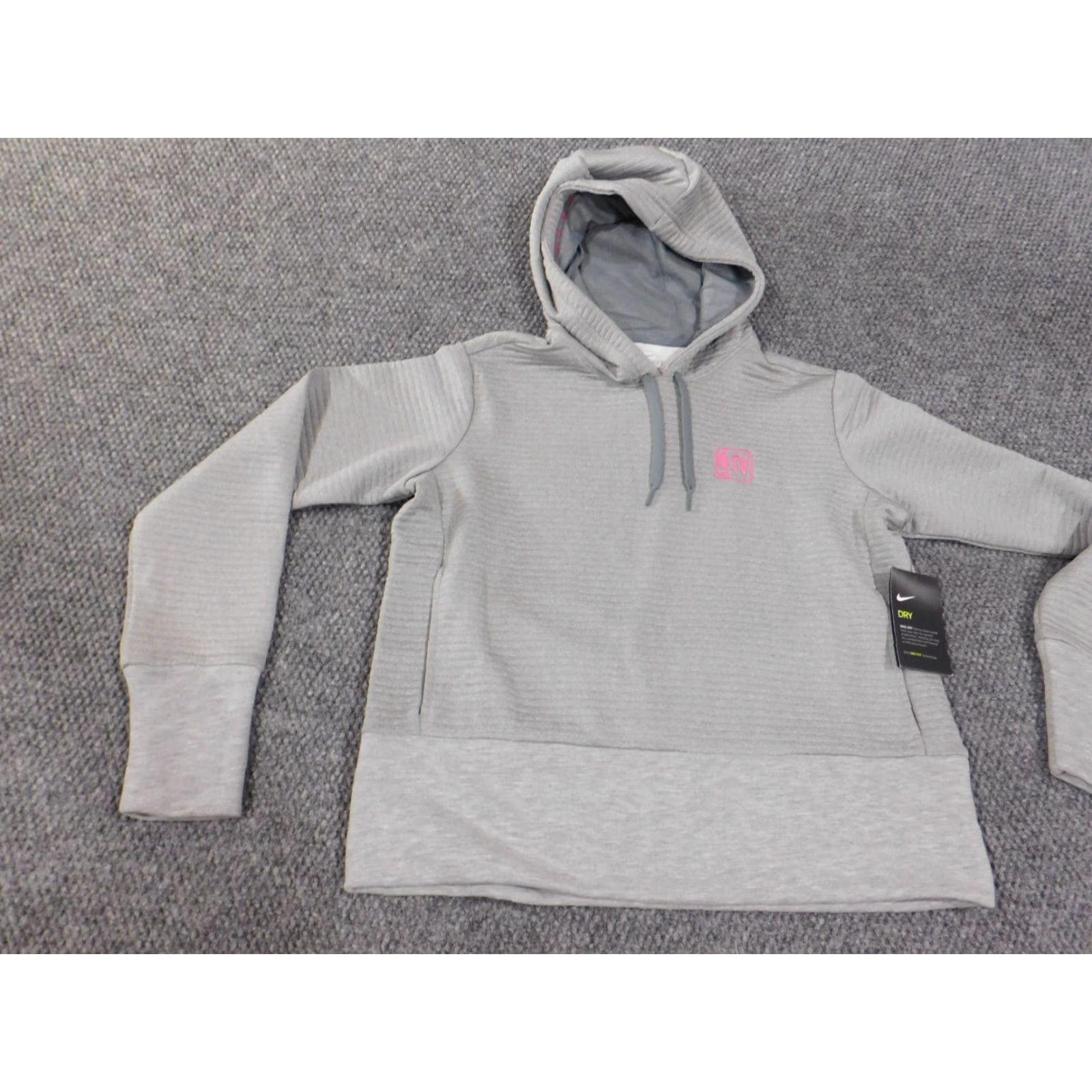 Nike Nike Hoodie Womens S Gray Pullover Dri-FIT Long Sleeve Crewneck Pocket NBA Swoosh Classic Pullover Sweatshirt Size S / US 4 / IT 40 - 2 Thumbnail