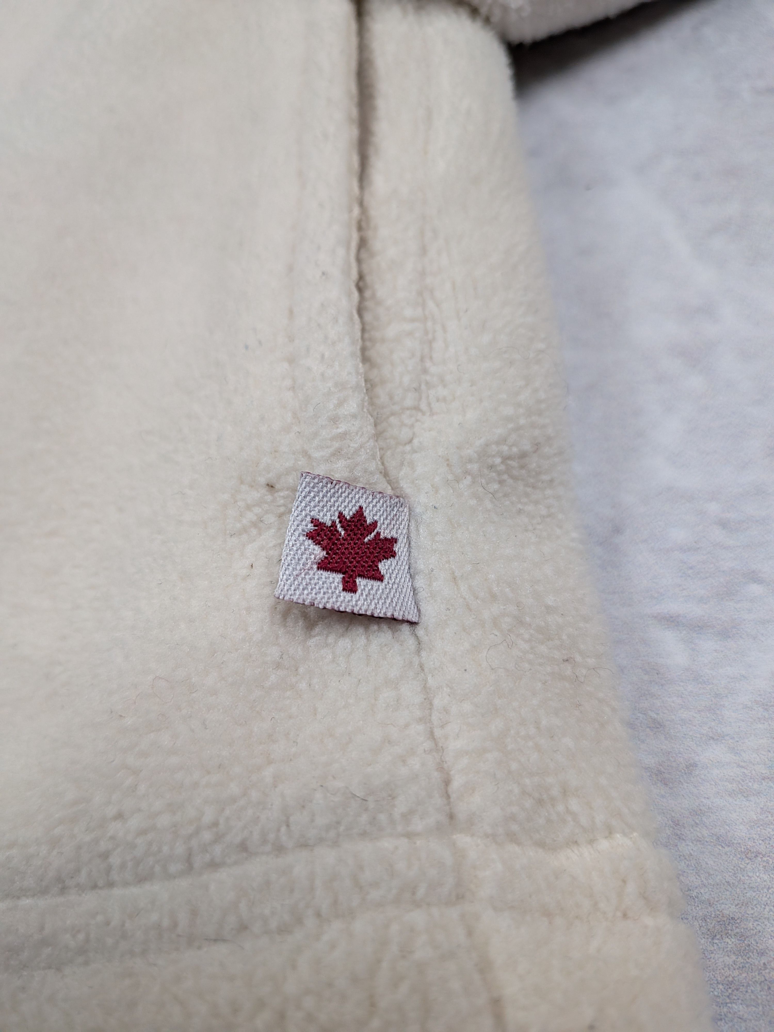 Other Banff Canada Cream Jacket L Women Winter Zip-Up Fleece Size L / US 10 / IT 46 - 6 Thumbnail