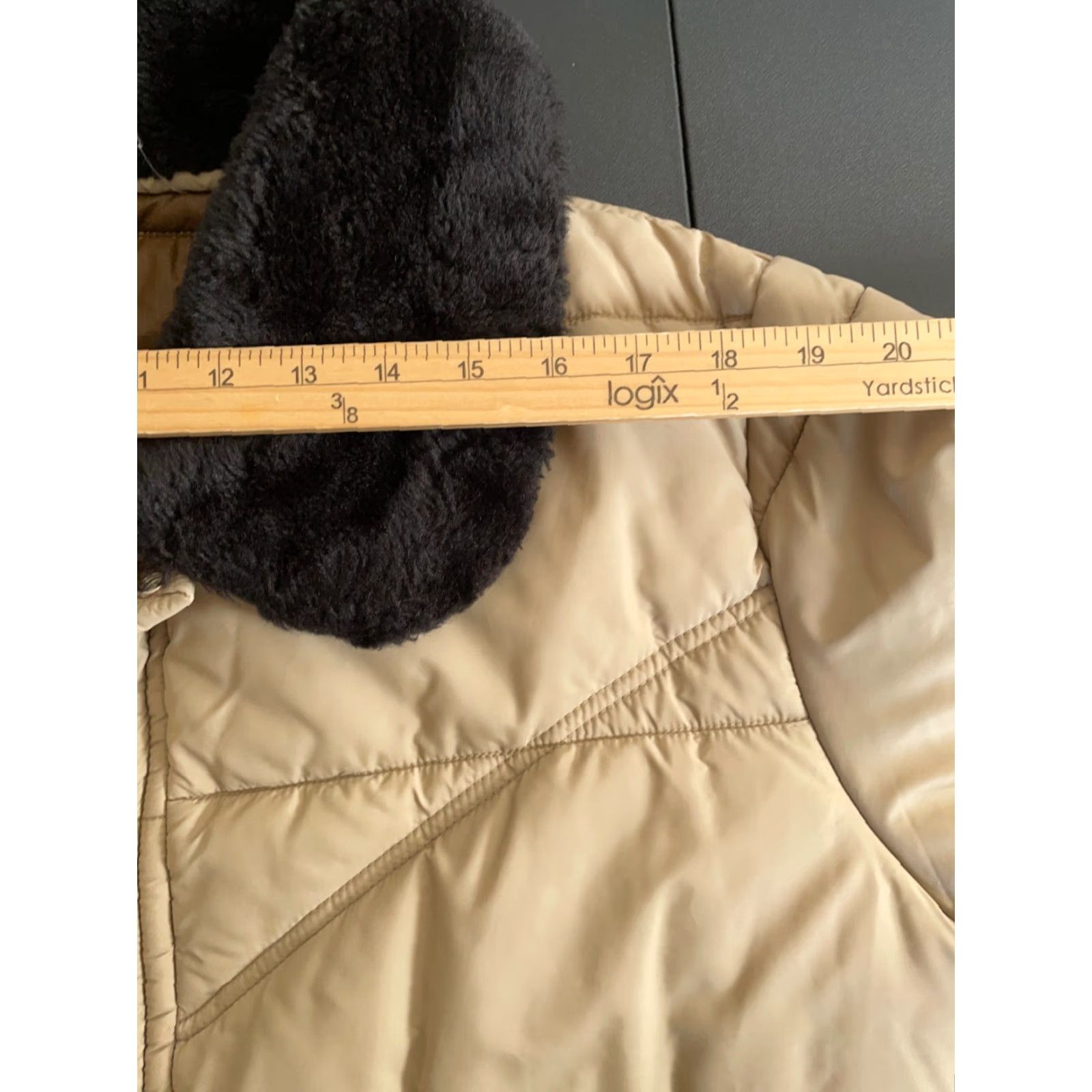 Walls VINTAGE Walls Blizzard Pruf Puffer Jacket Men's Large Beige Zip Up Faux Fur Collar 80s Nature Outdoor Retro Size US L / EU 52-54 / 3 - 7 Thumbnail