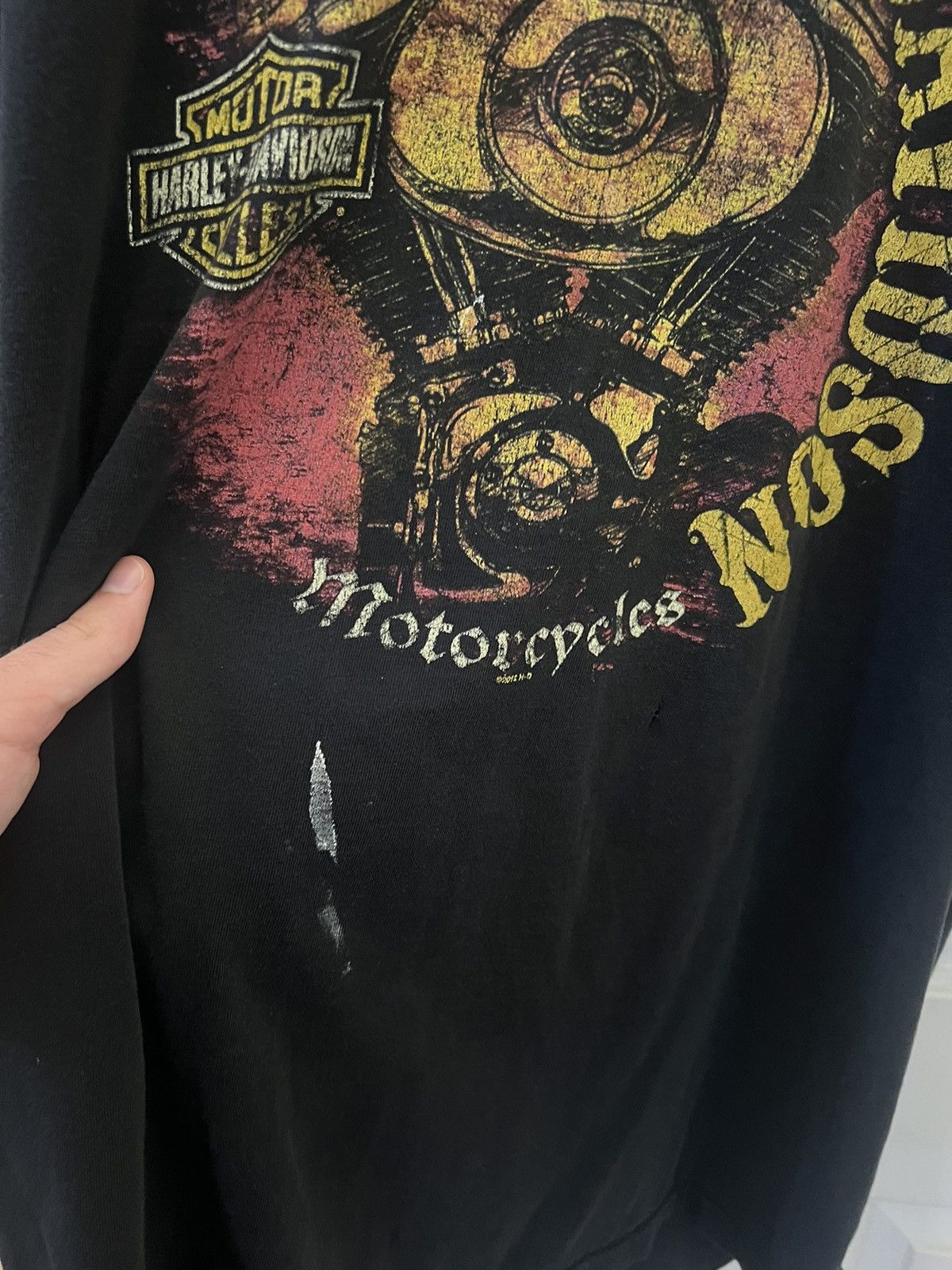 Harley Davidson × Vintage Sun faded / thrashed Harley Davidson Oregon Size US XL / EU 56 / 4 - 5 Thumbnail