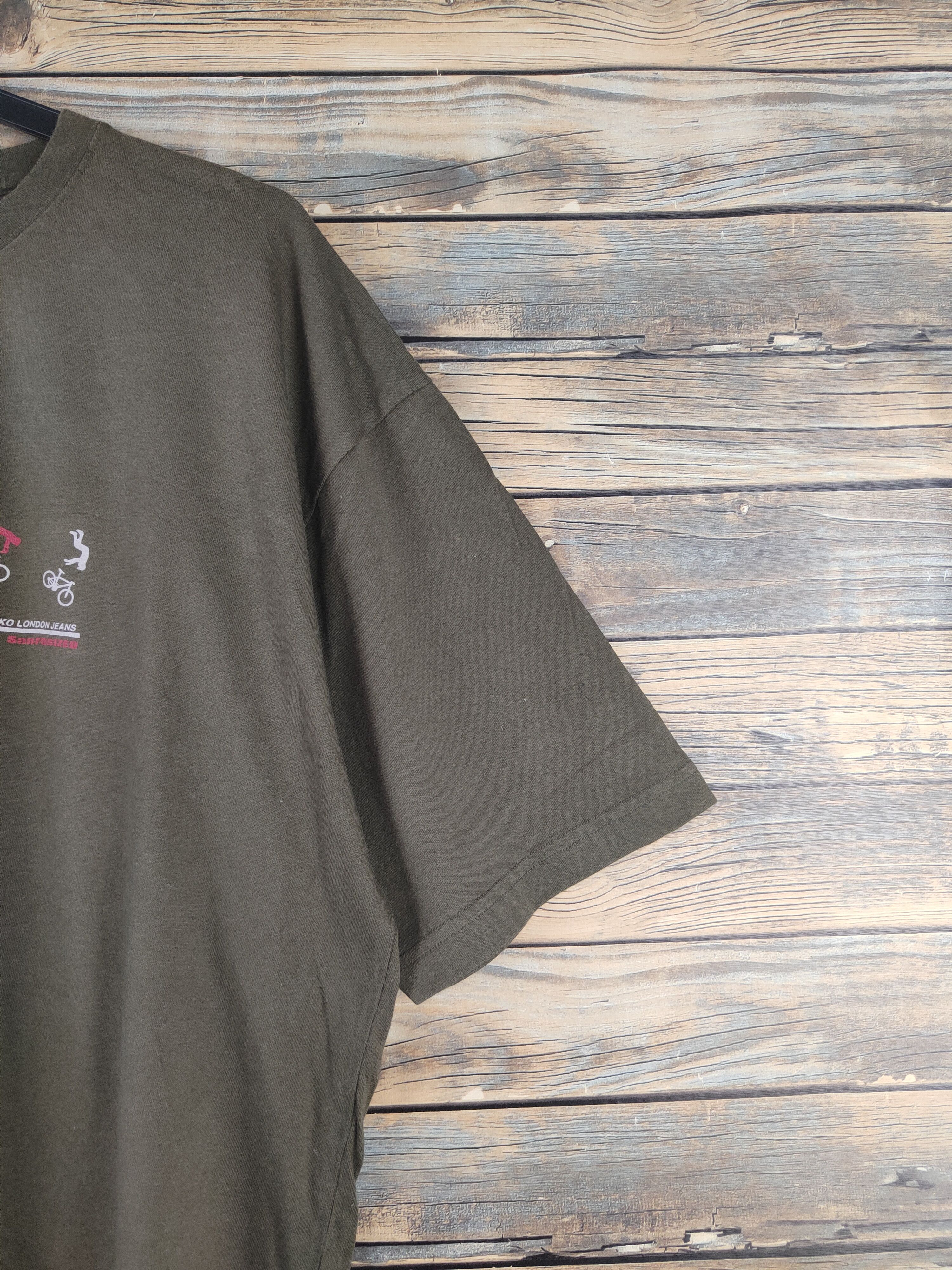 Michiko Koshino London DL Michiko London Jeans Olive Short Sleeve T-shirt #2764 Size US XL / EU 56 / 4 - 7 Thumbnail
