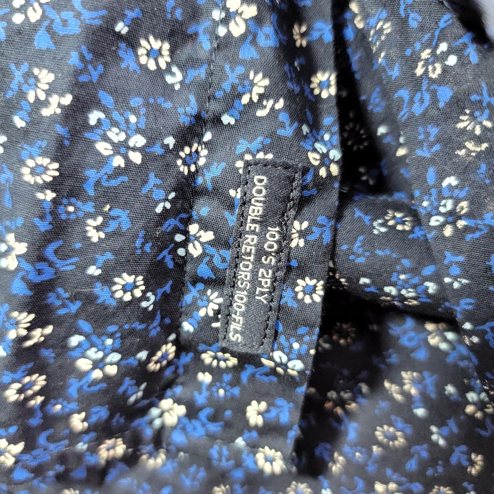 Tommy Hilfiger Tommy Hilfiger Shirt Mens M Blue Floral Long Sleeve Button Front Casual Size US M / EU 48-50 / 2 - 4 Thumbnail