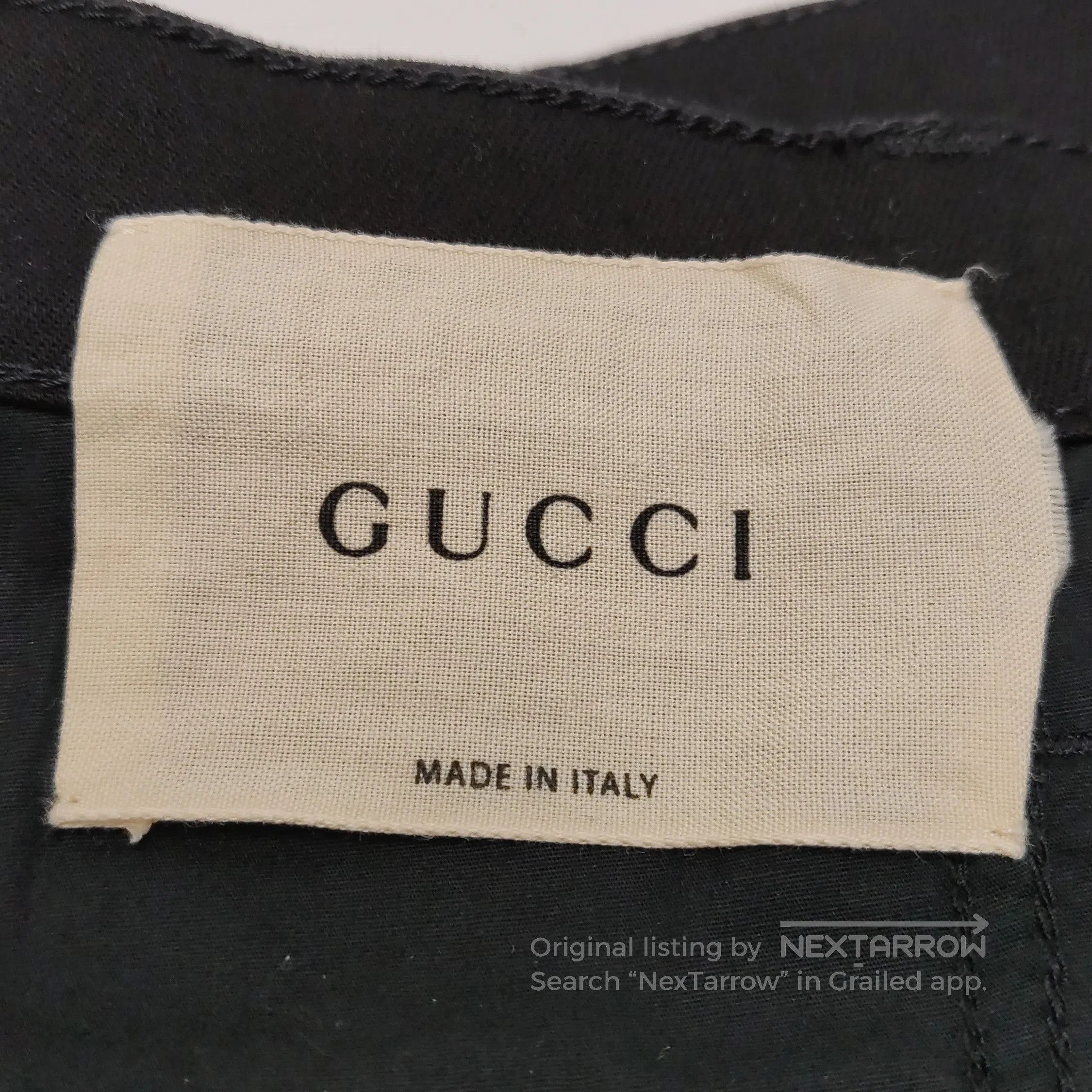 Gucci Gucci Cotton Solid Black Pants Size M. Size 28" / US 6 / IT 42 - 3 Thumbnail